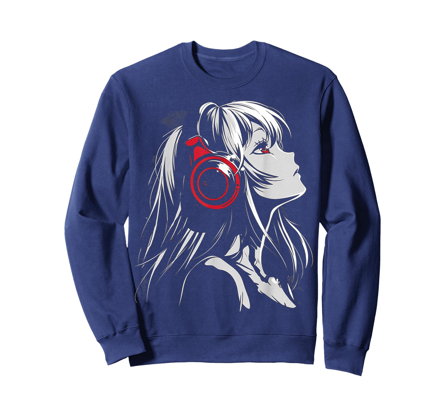 Anime Manga Motif Headphone Artwork Anime T-Shirt