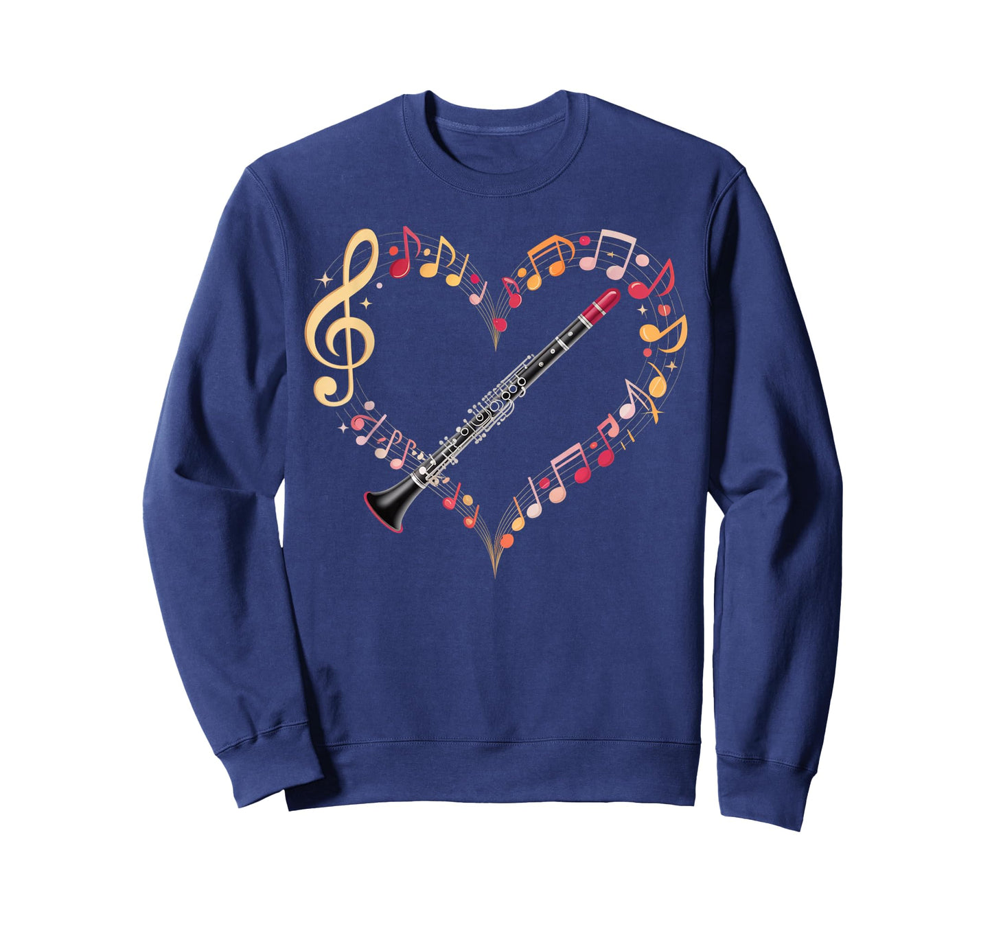 Clarinet Heart Marching Band Clarinetist Musician Clarinet T-Shirt