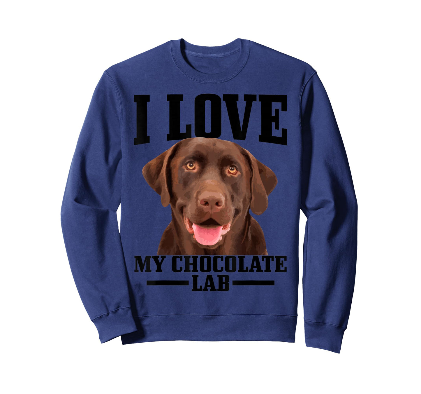 Chocolate Labrador Retriever Mom Dad I Love My Lab Dog T-Shirt