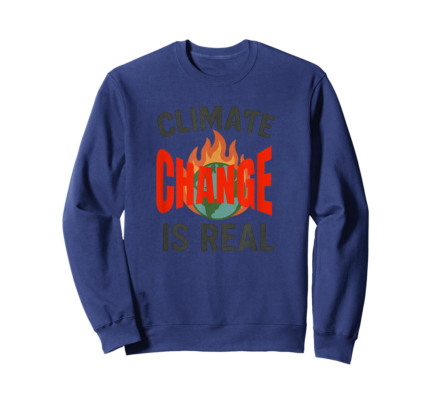 Climate Change is Real Globe on Fire T-Shirt