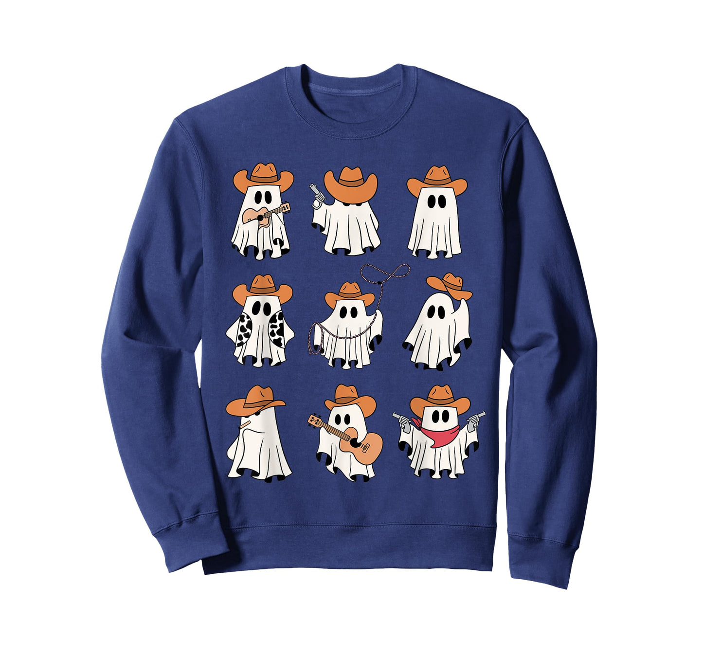 Cowboy Ghost Halloween Ghoul Design Funny Cowgirl Cowboy T-Shirt