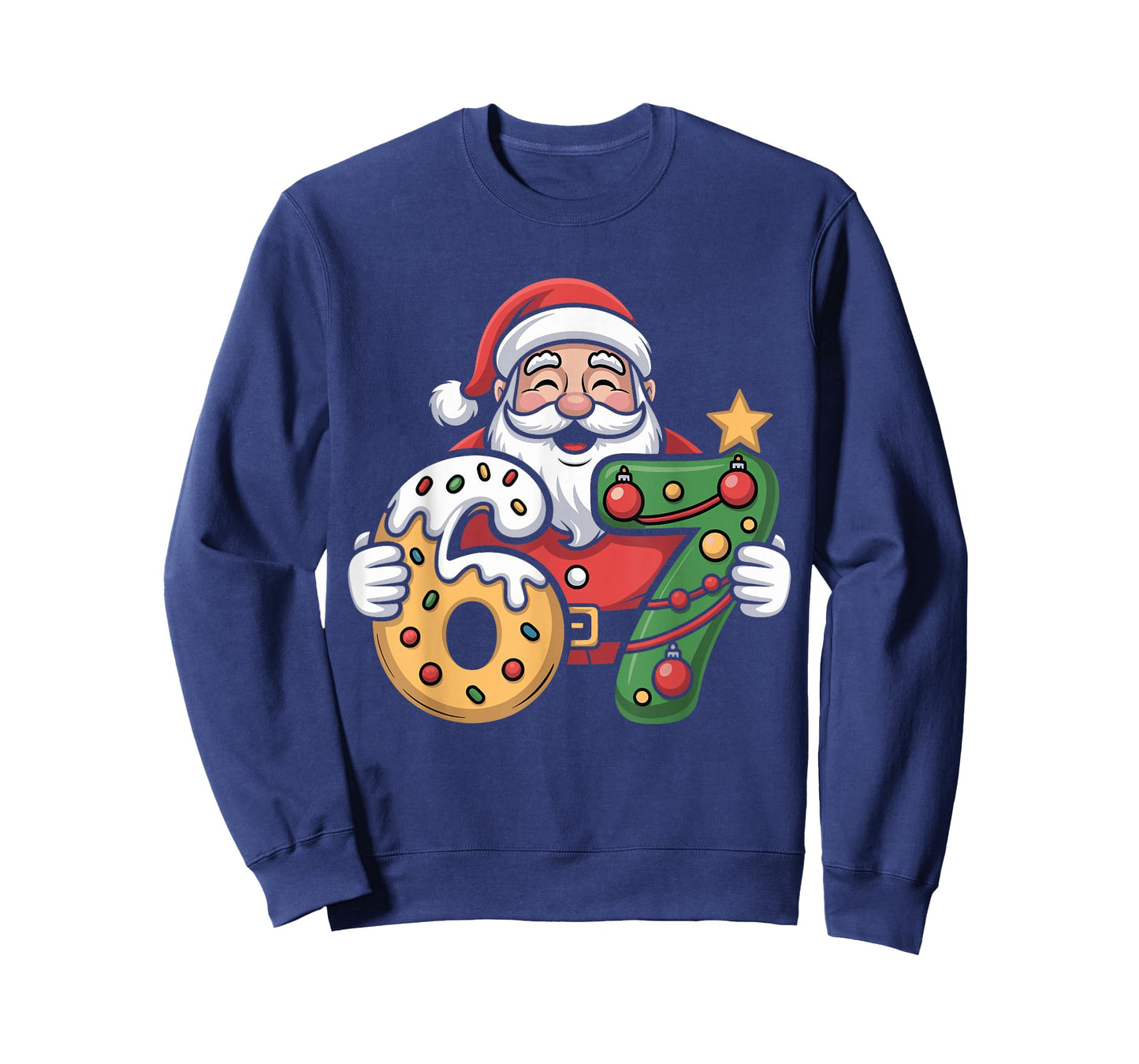 67 Meme Funny Santa Six Seven Christmas Xmas Kids Men Women T-Shirt