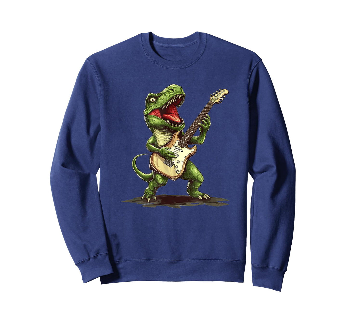 Cool Prehistoric Guitar Dinosaur for a Wild Sound T-Shirt