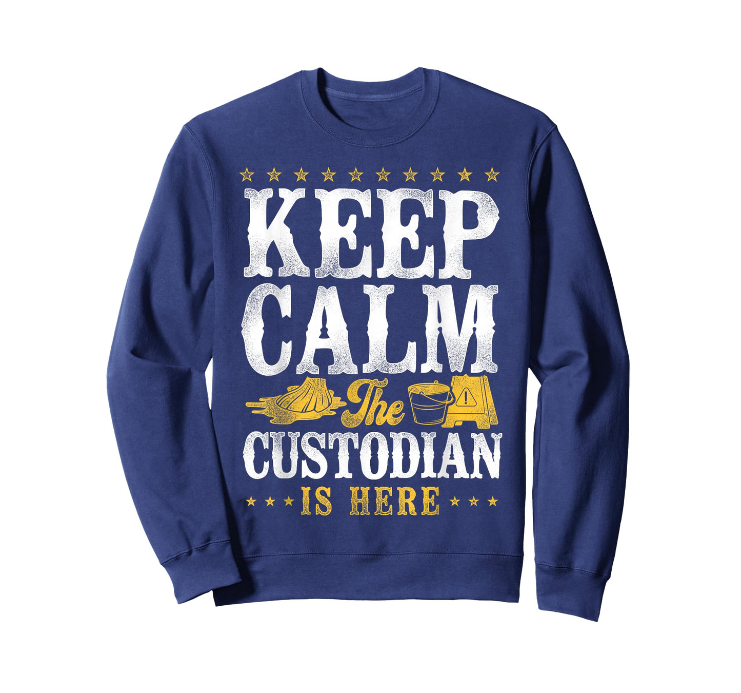 School Custodian Janitor Keep Calm The Custodian Is Here T-Shirt
