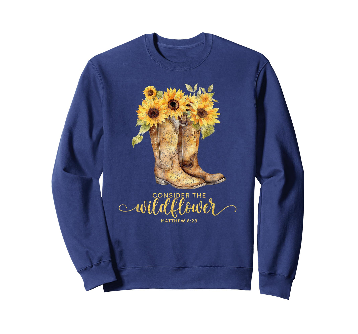 Christian Cowgirl Western Cowboy Sunflower Boots For Women T-Shirt