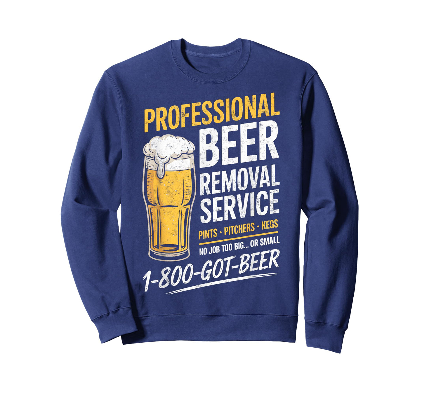 Professional Beer Removal Service Joke Funny Drinking Party T-Shirt
