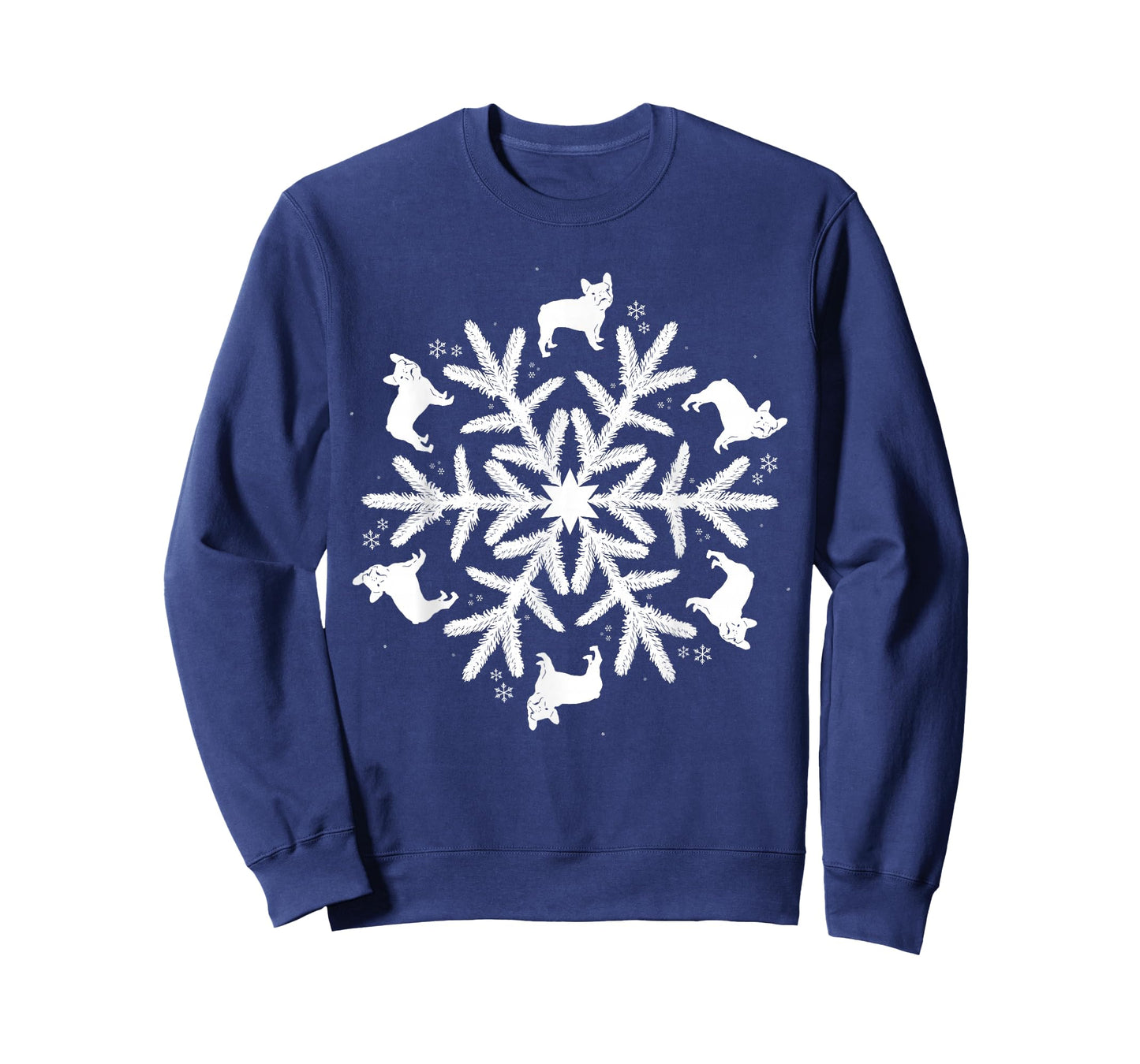 Snowflake Christmas French Bulldog T-Shirt