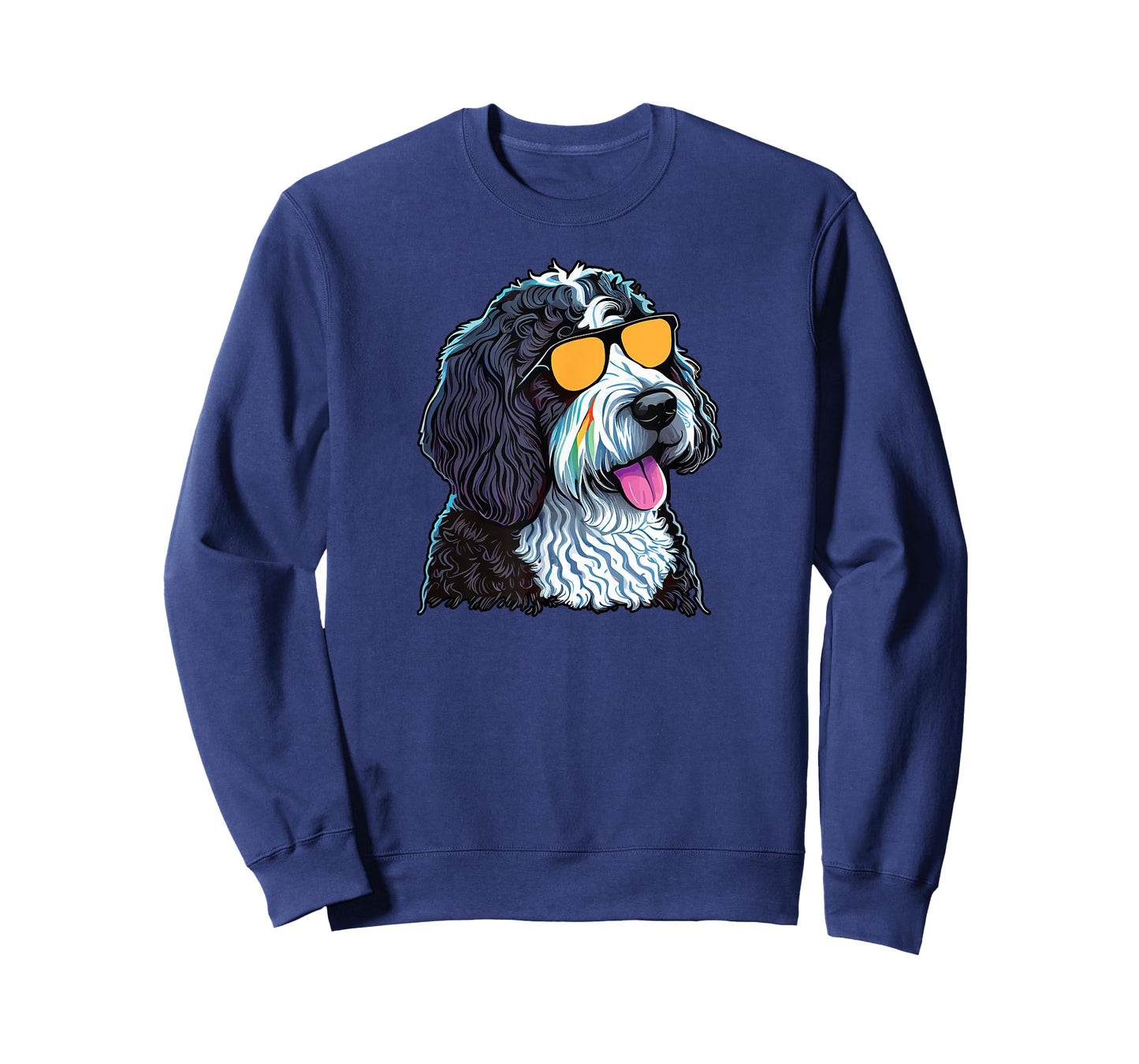 Dad Mom Cool Dog Sunglasses - Bernedoodle Men Women T-Shirt