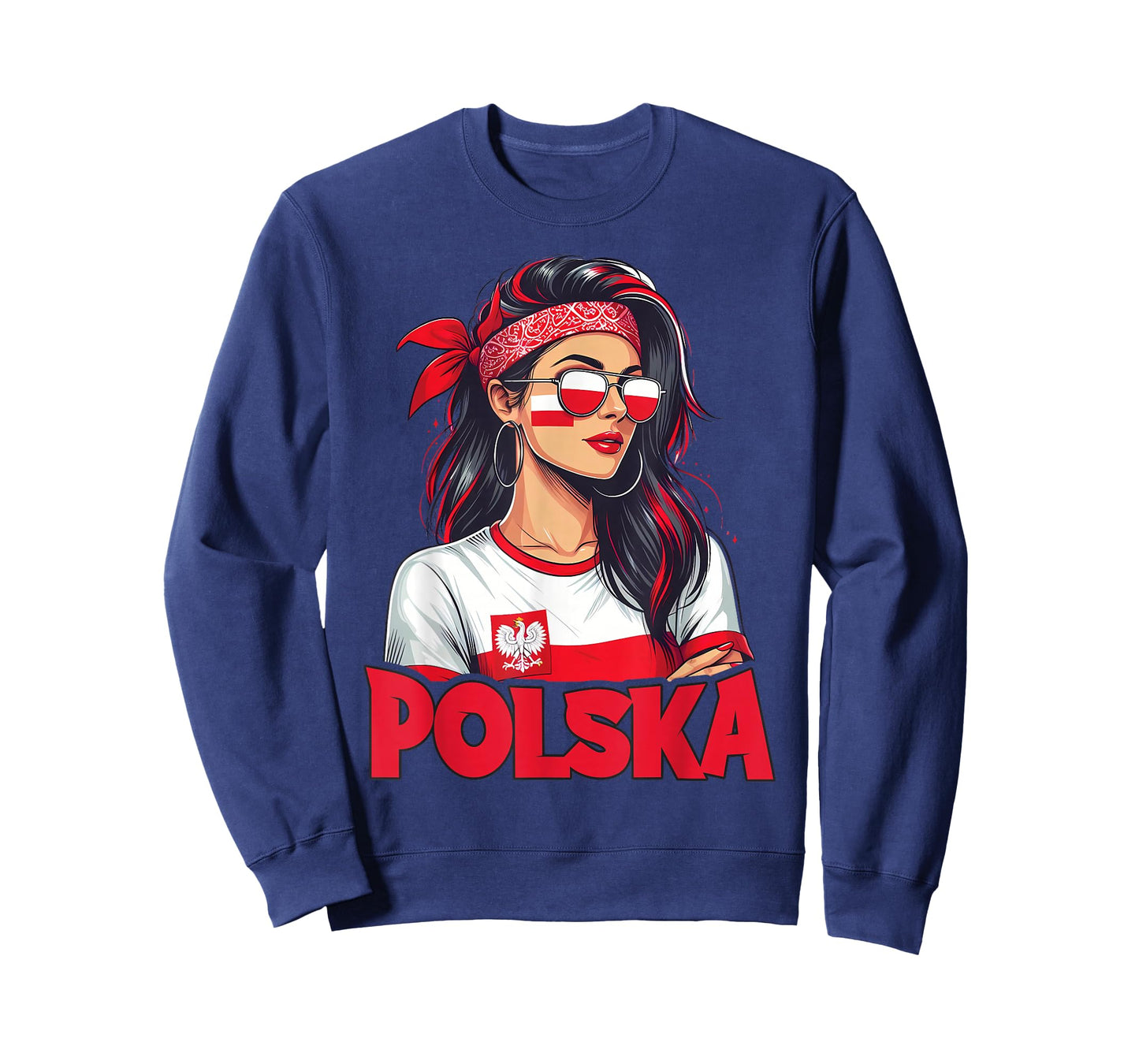 Poland Flag Woman Sunglasses Girls Polska T-Shirt