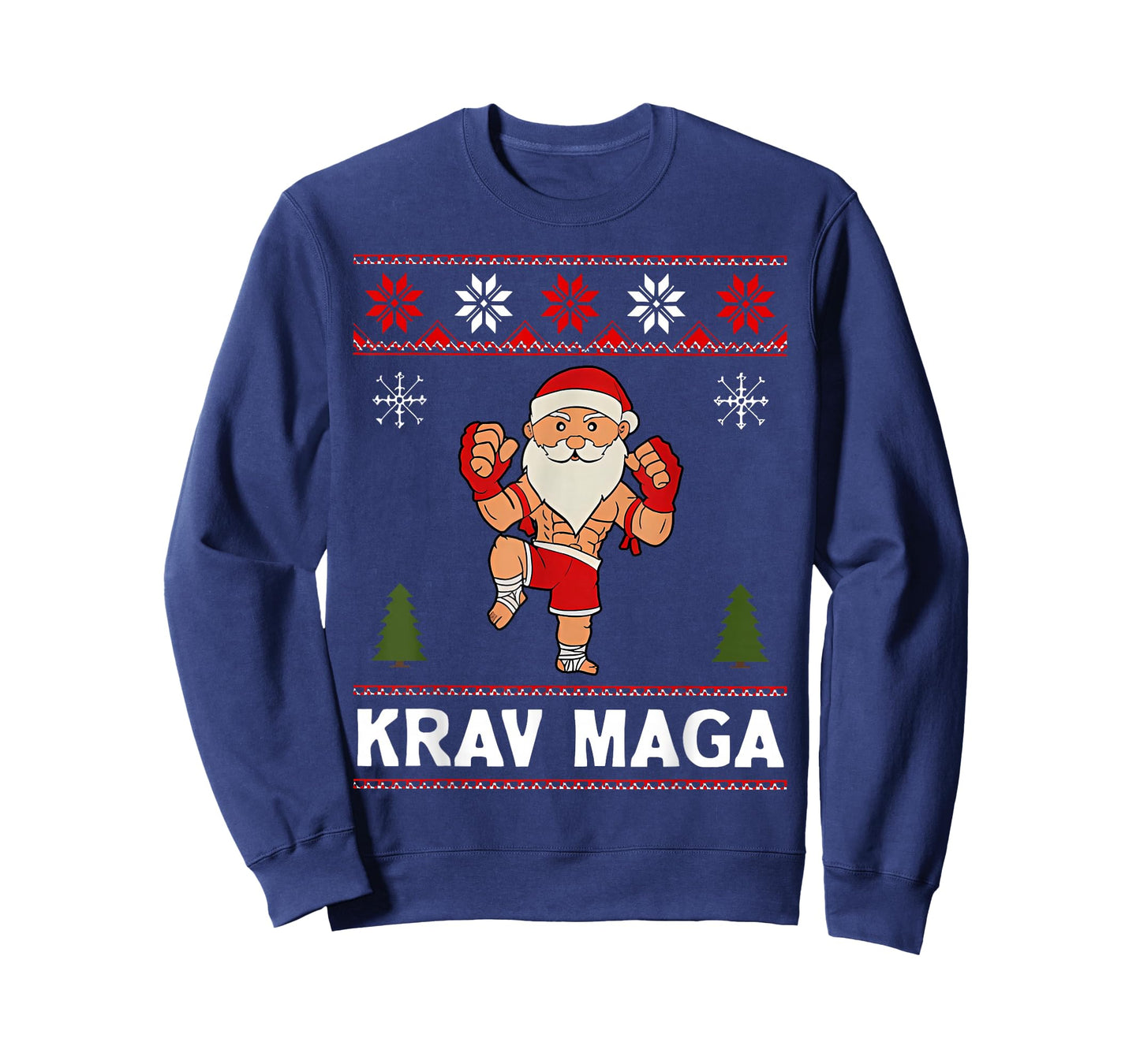 Krav Maga Santa Claus Ugly Christmas Martial Arts Women Men T-Shirt