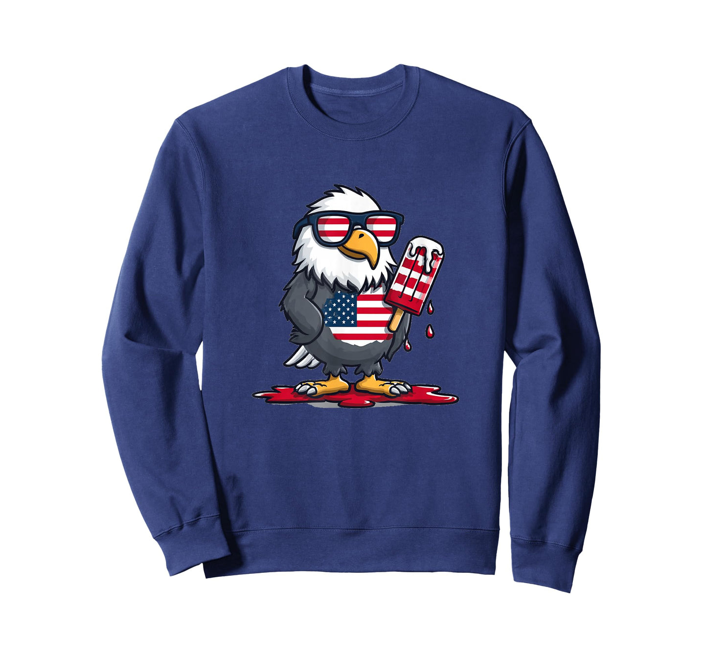 Summer Eagle with Patriotic Popsicle Costume T-Shirt