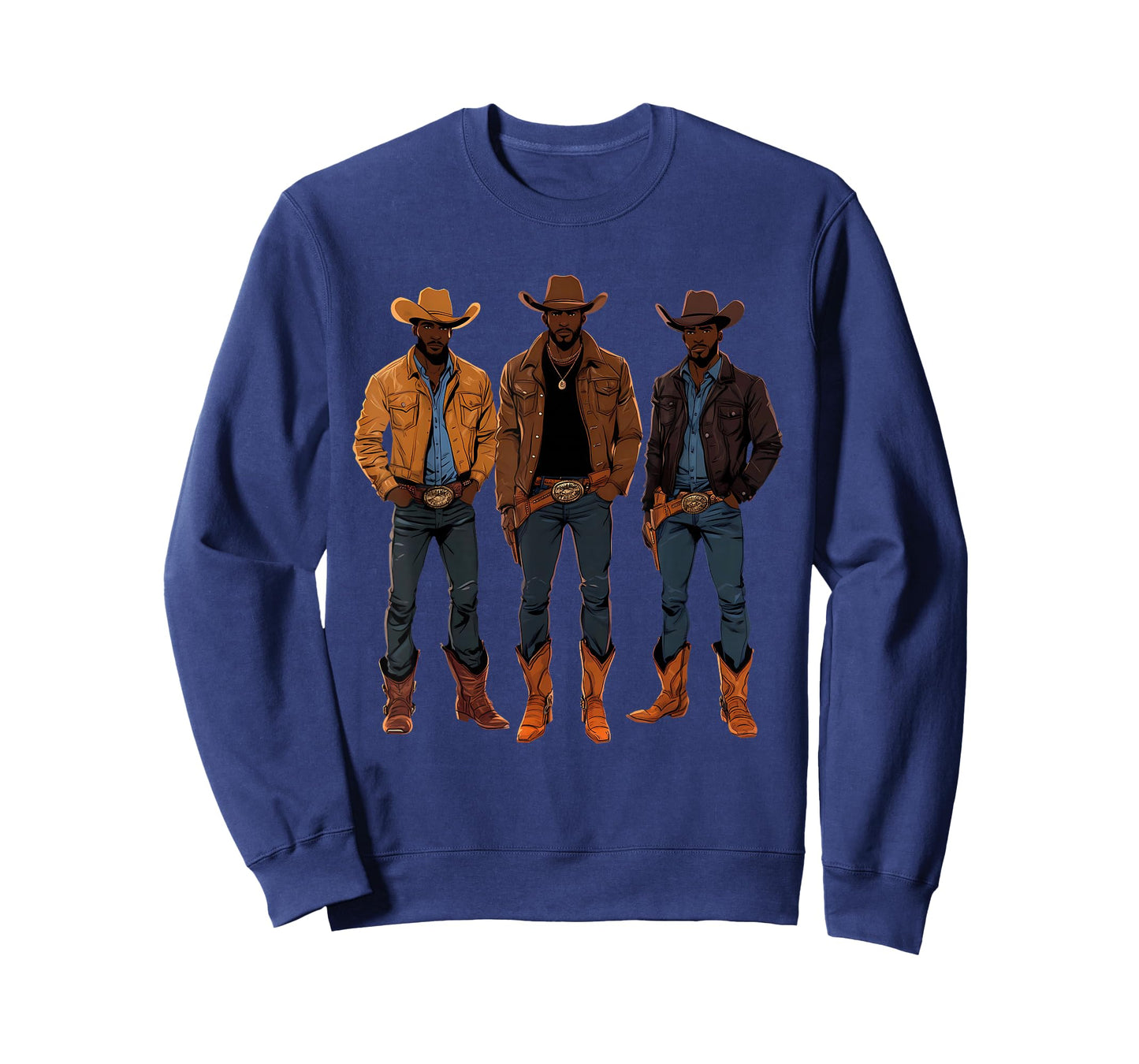 Black African American Cowboy Western Country Texas Rodeo T-Shirt
