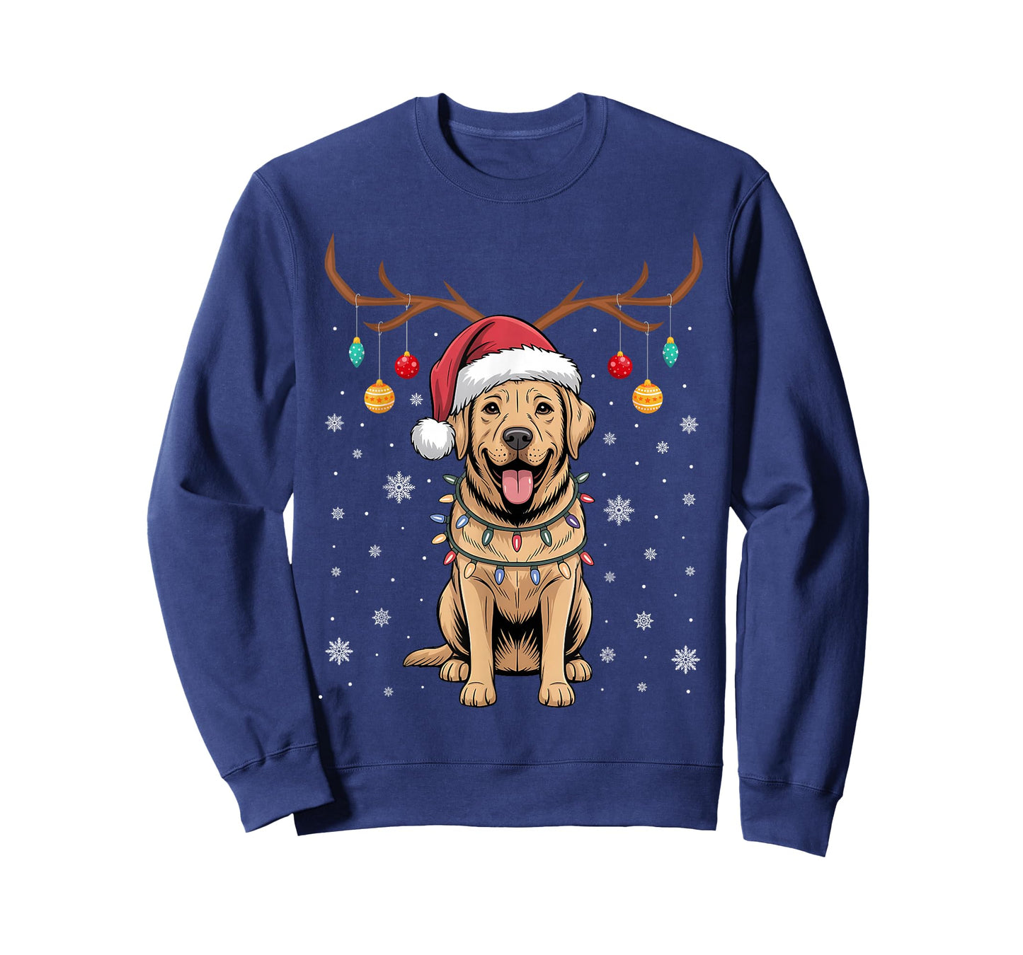 Labrador Dog Christmas Socks Funny Xmas Pajama Dog Lovers T-Shirt