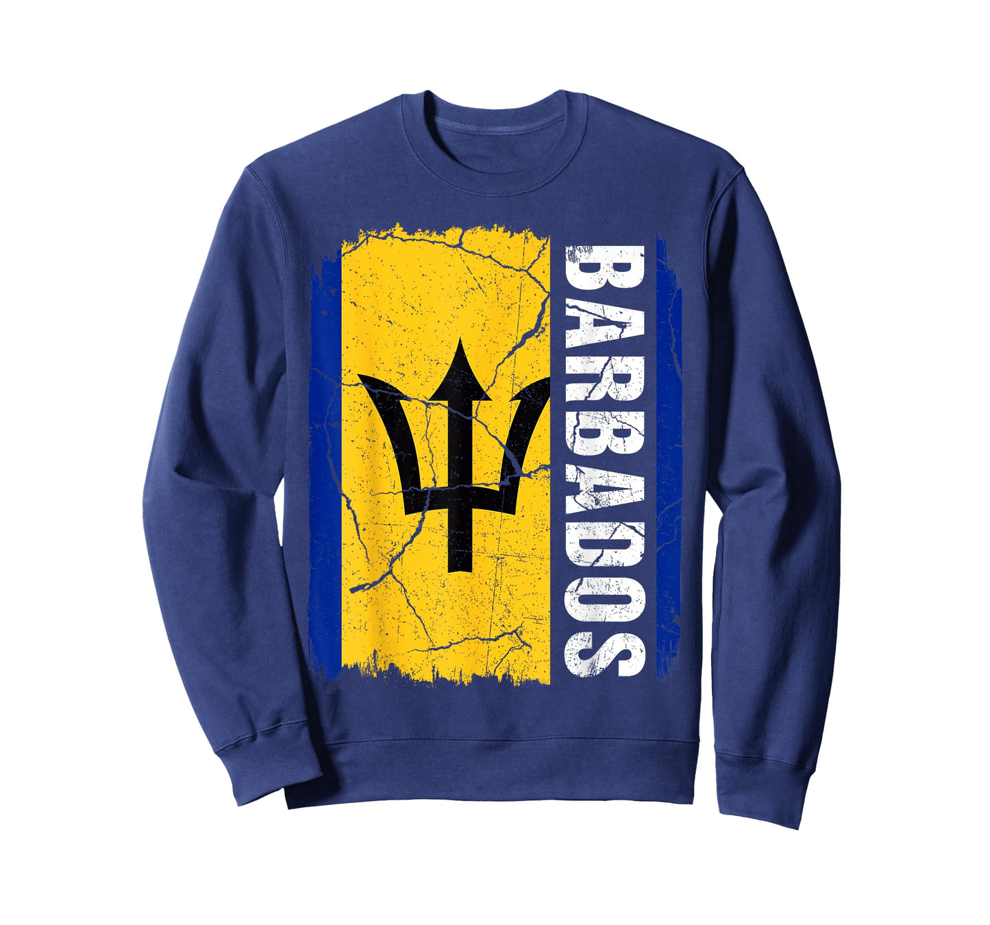 Vintage Barbadian Flag Barbados Pride Roots Heritage T-Shirt