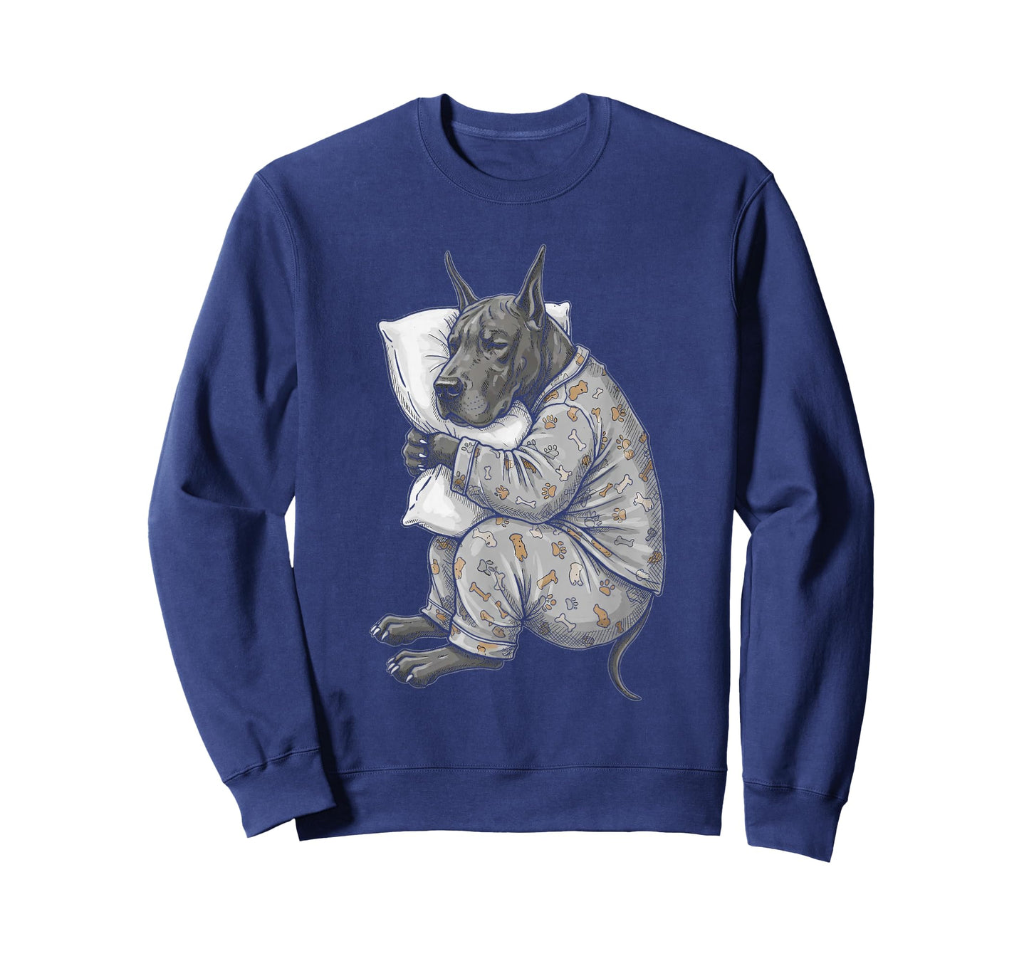 Funny Sleepy Great Dane Pajama Men Women Kids T-Shirt