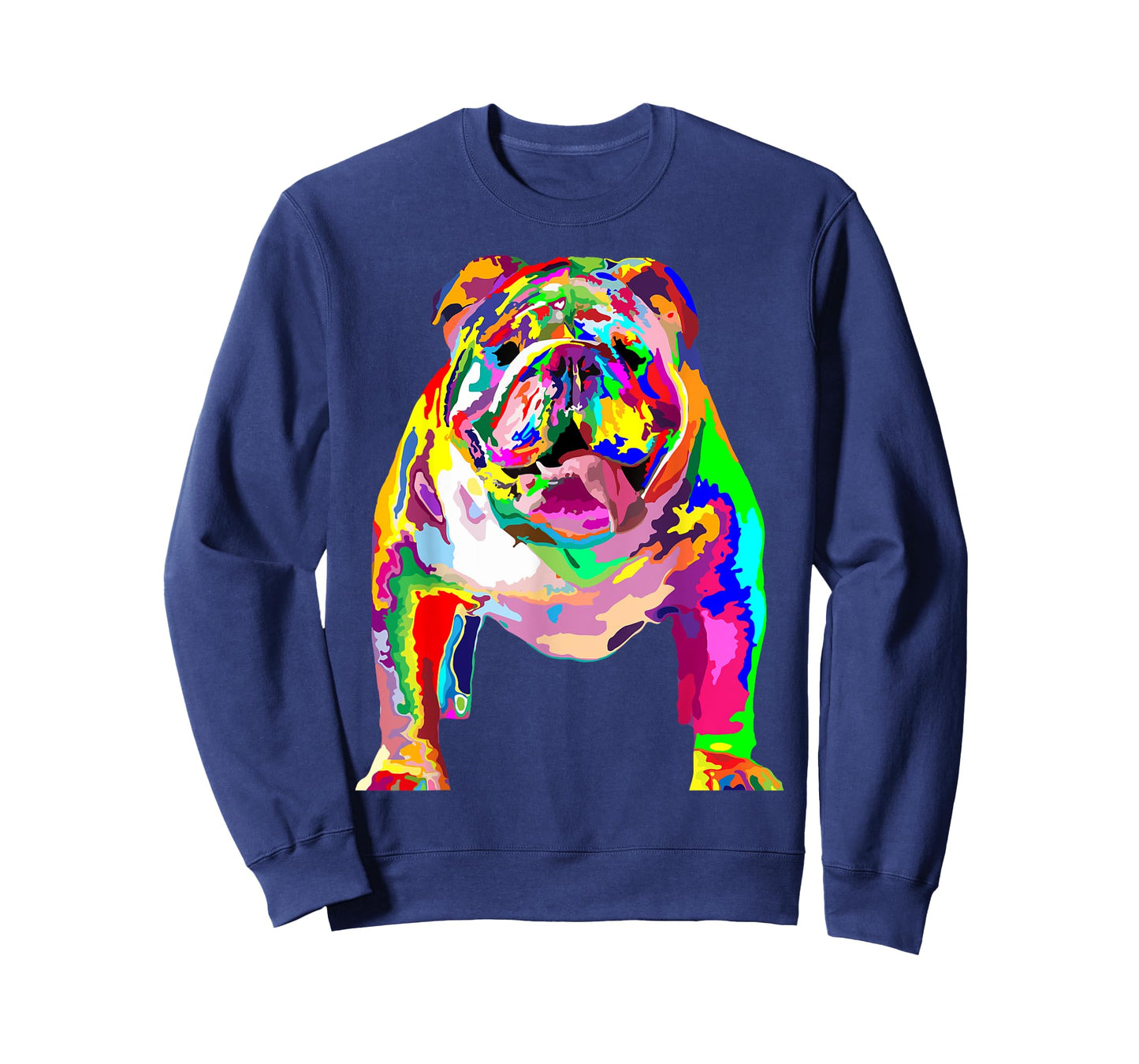 Dog Lover Gifts Womens Colorful Cool English Bulldog Mens T-Shirt