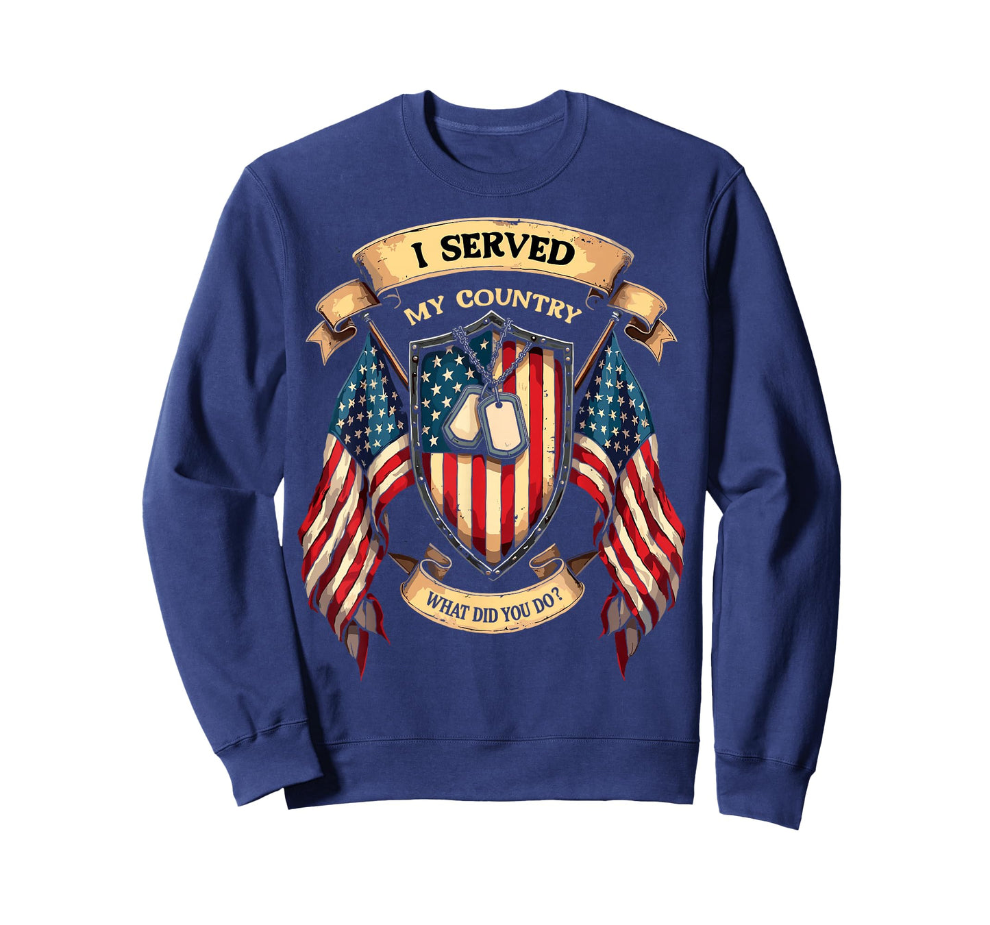 I Served My Country What Did You Do? USA Flag Veterans Day T-Shirt