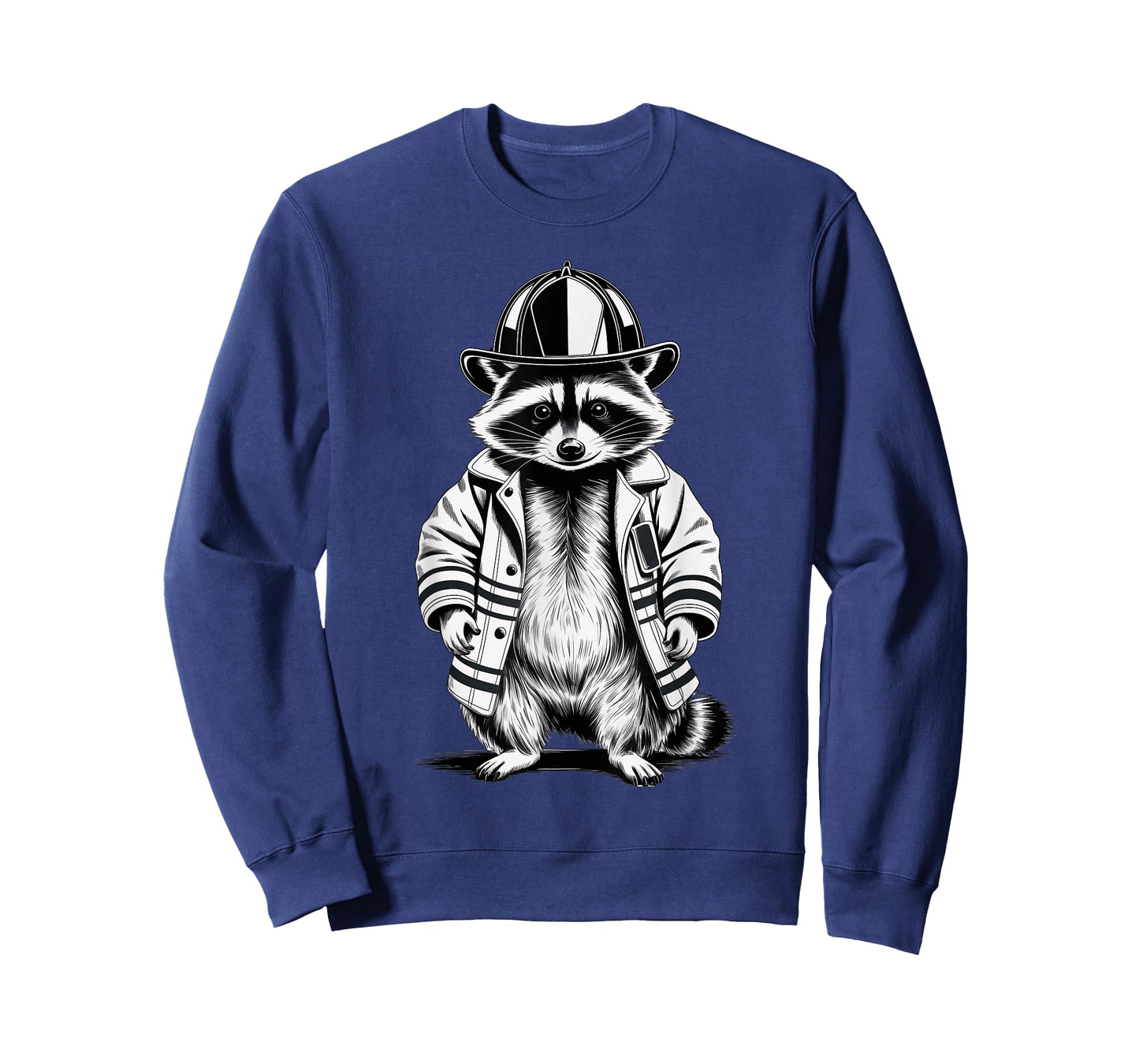 Funny Firefighter Raccoon T-Shirt