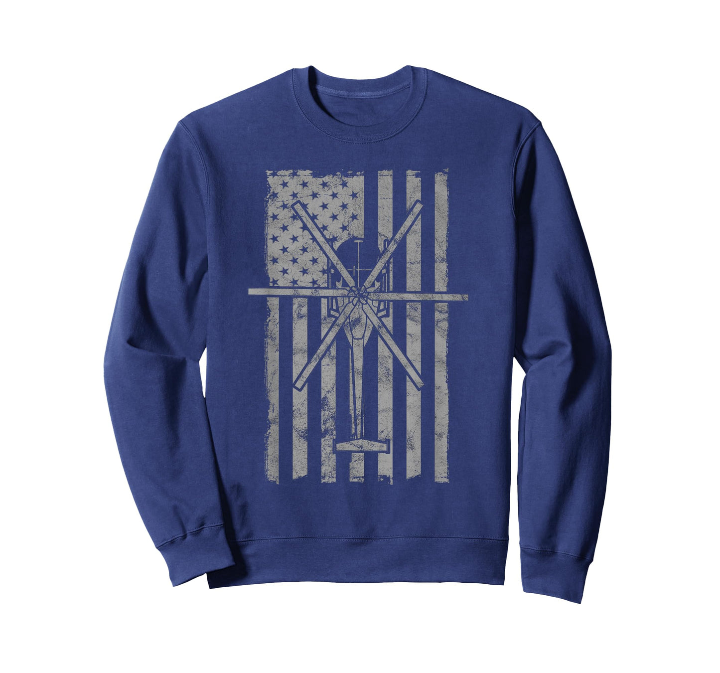 MH-6 Little Bird Military Helicopter Vintage Flag T-Shirt T-Shirt