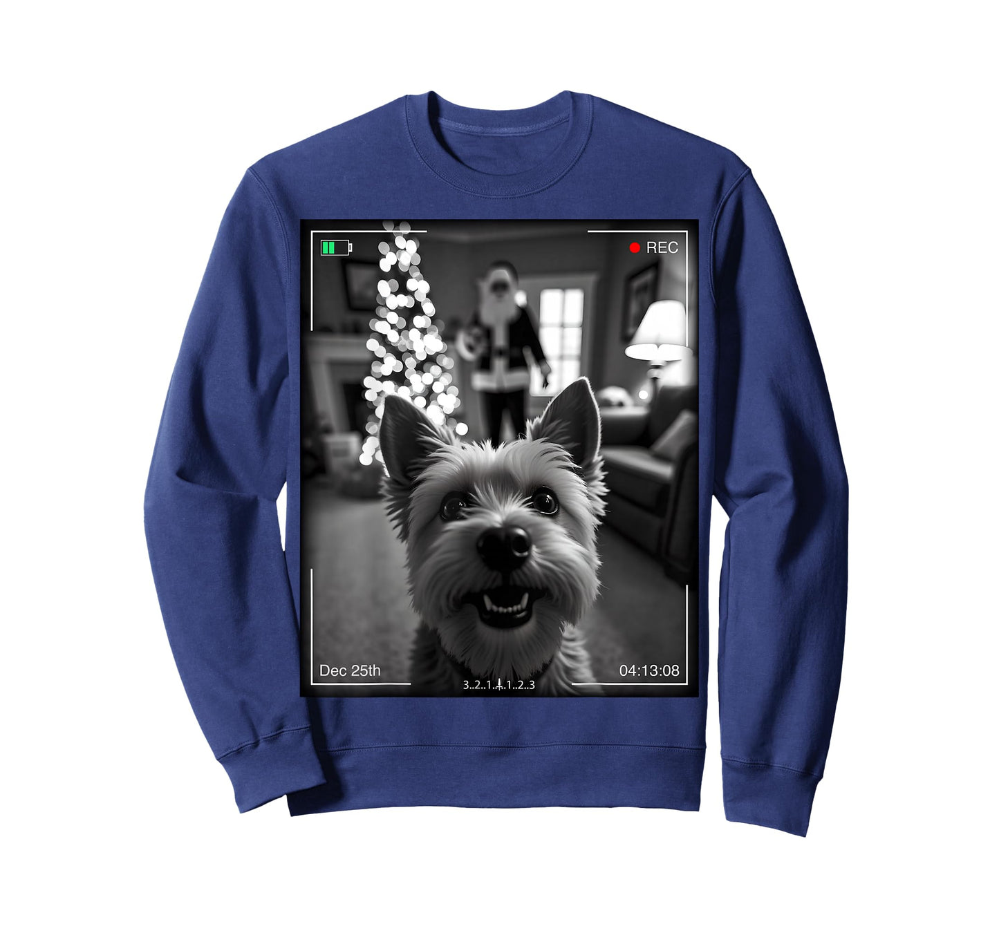 Yorkshire Terrier Catches Santa On Camera Xmas T-Shirt