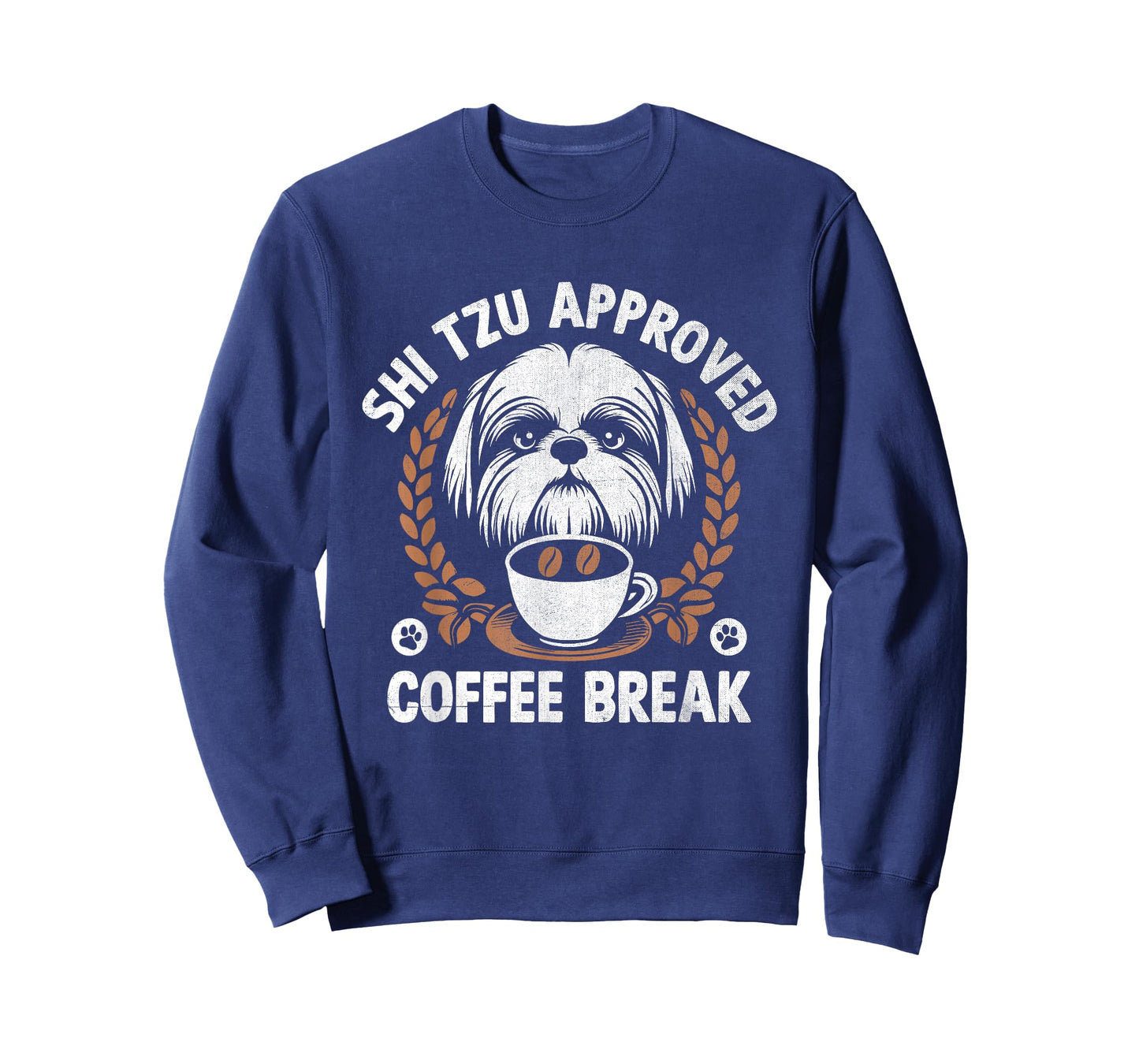 Shih Tzu Mom Dad Coffee Drinking Shih Tzu Cute Dog Owner T-Shirt