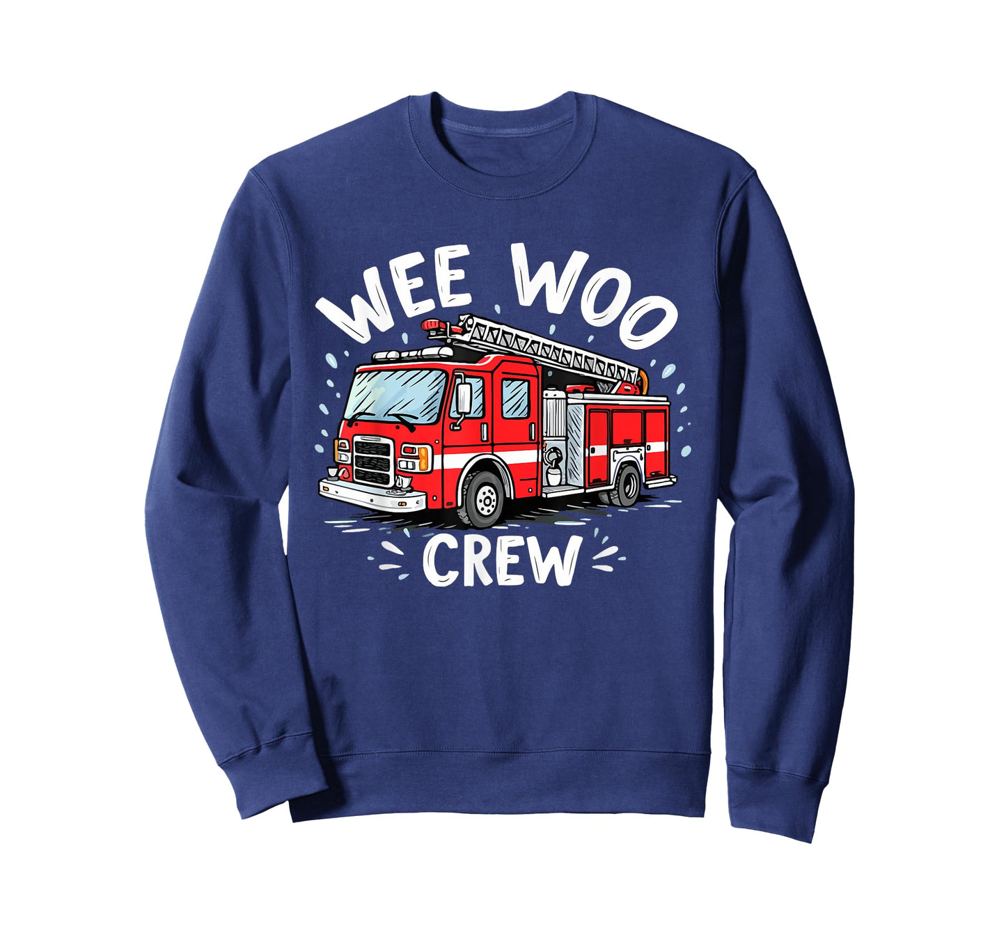 Funny Fire Truck Wee Woo Crew Firetruck Lover Men Women Kids T-Shirt