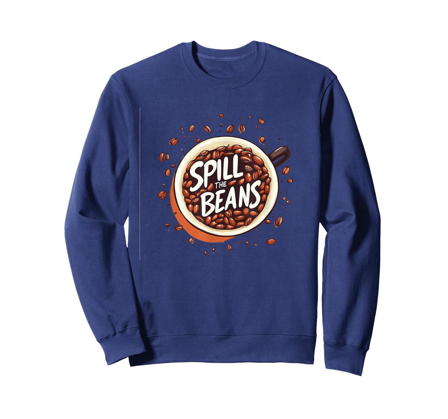 Cool Coffee Cup with Spill the Beans Idiom Statement T-Shirt