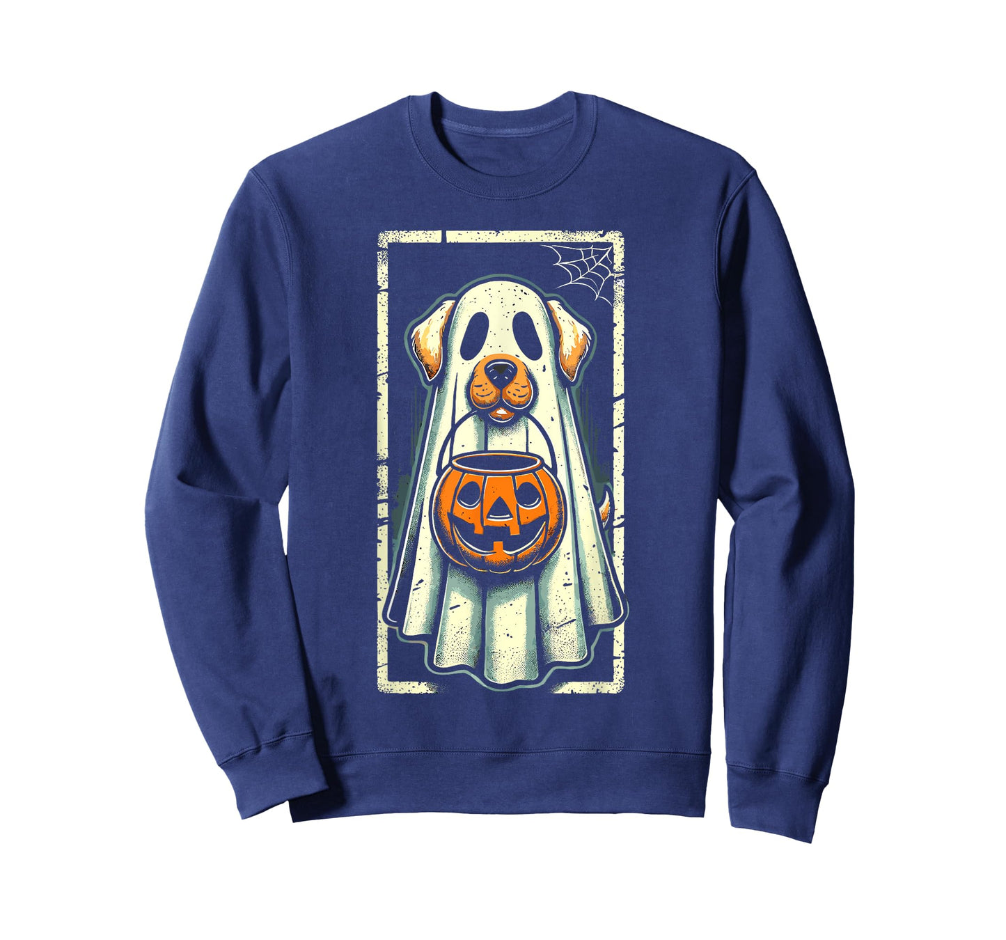 Cute Ghost Dog Men Women Kids Halloween Funny Ghost T-Shirt