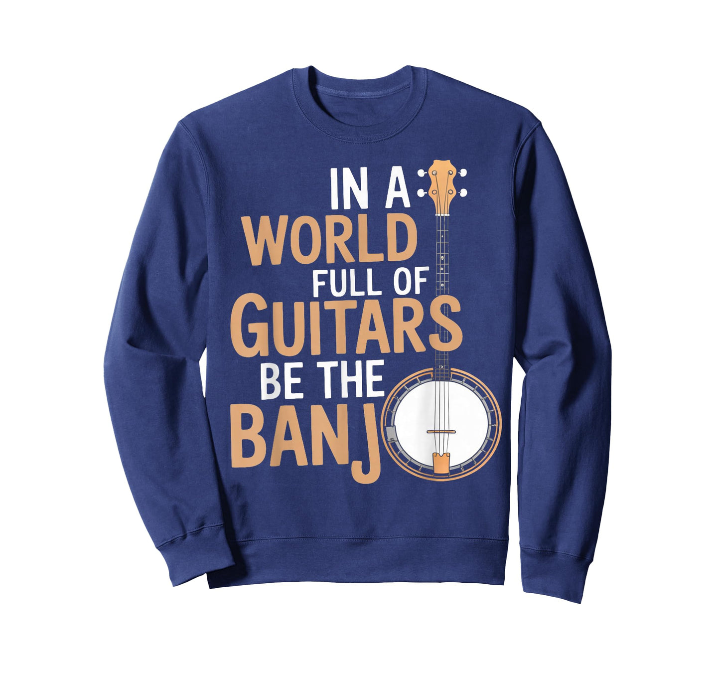 World Full of Guitars Bluegrass Musician Country Music Banjo T-Shirt