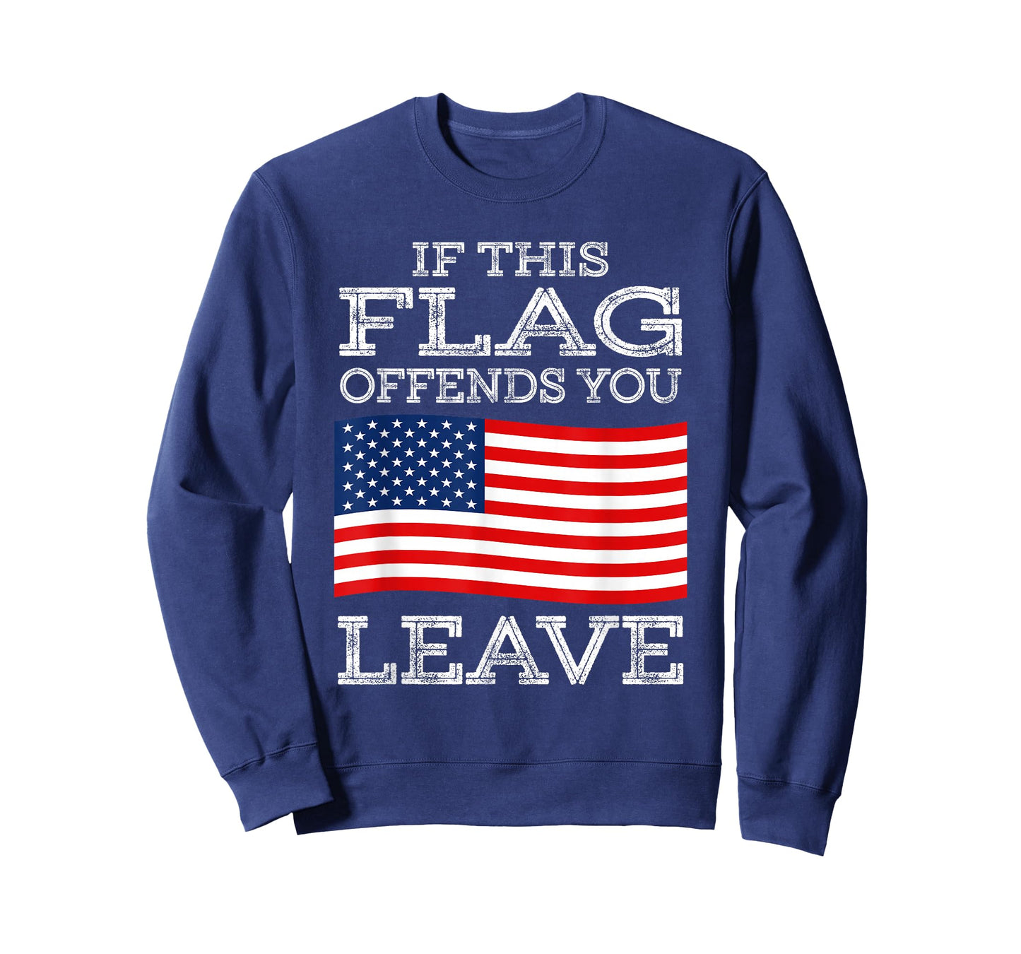 If This Flag Offends You Leave T-Shirt - Proud USA Veteran T-Shirt