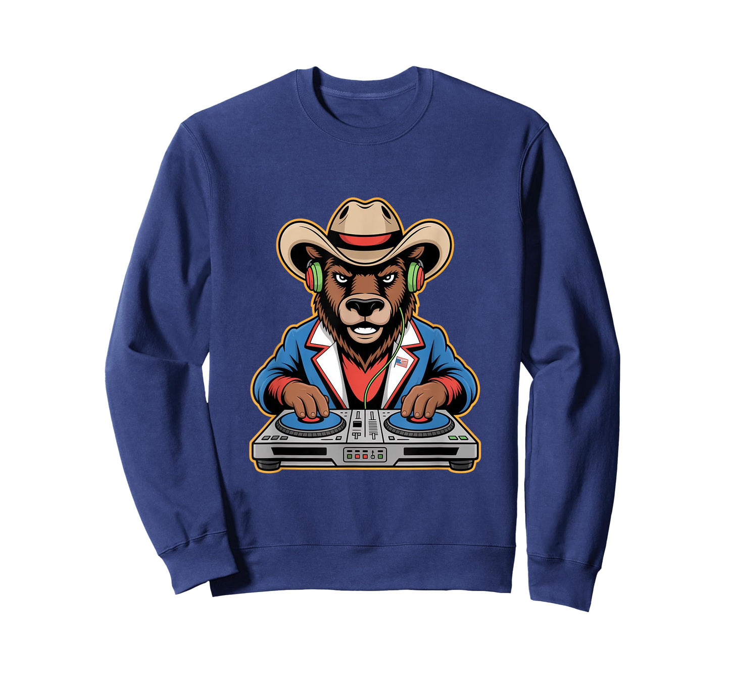 Dj Bear Cowboy Mixing Beats Wild West T-Shirt