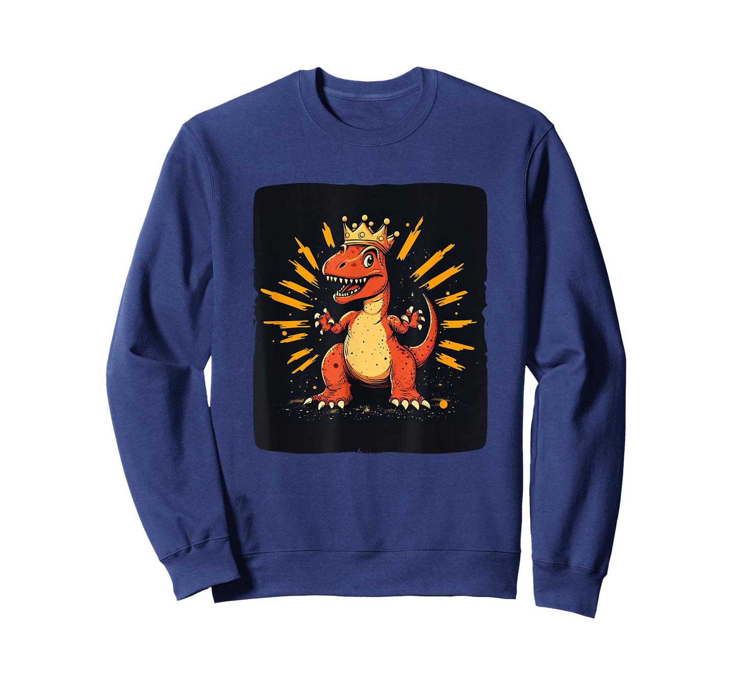 Cool Red Dinosaur with Crown Costume for Kingdom Lovers T-Shirt