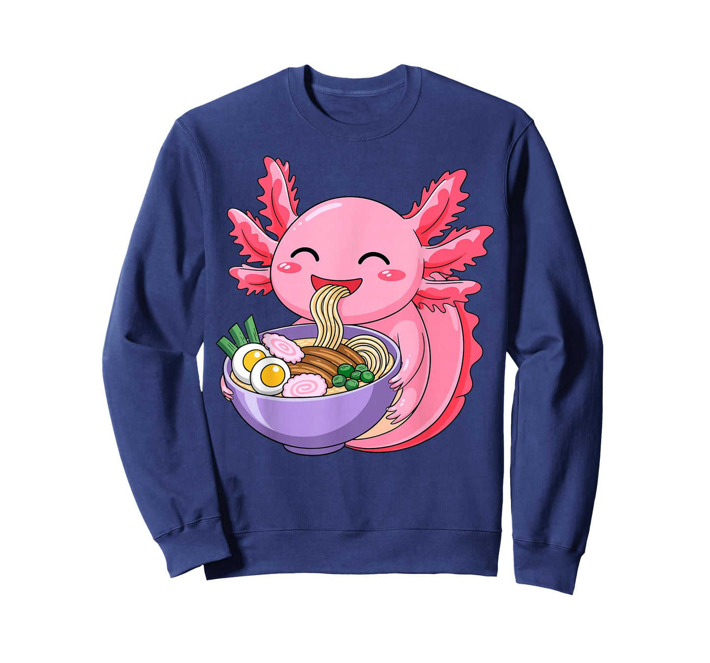 Cute Axolotl Ramen Lover Anime Noodle Tee Japanese Kawaii T-Shirt