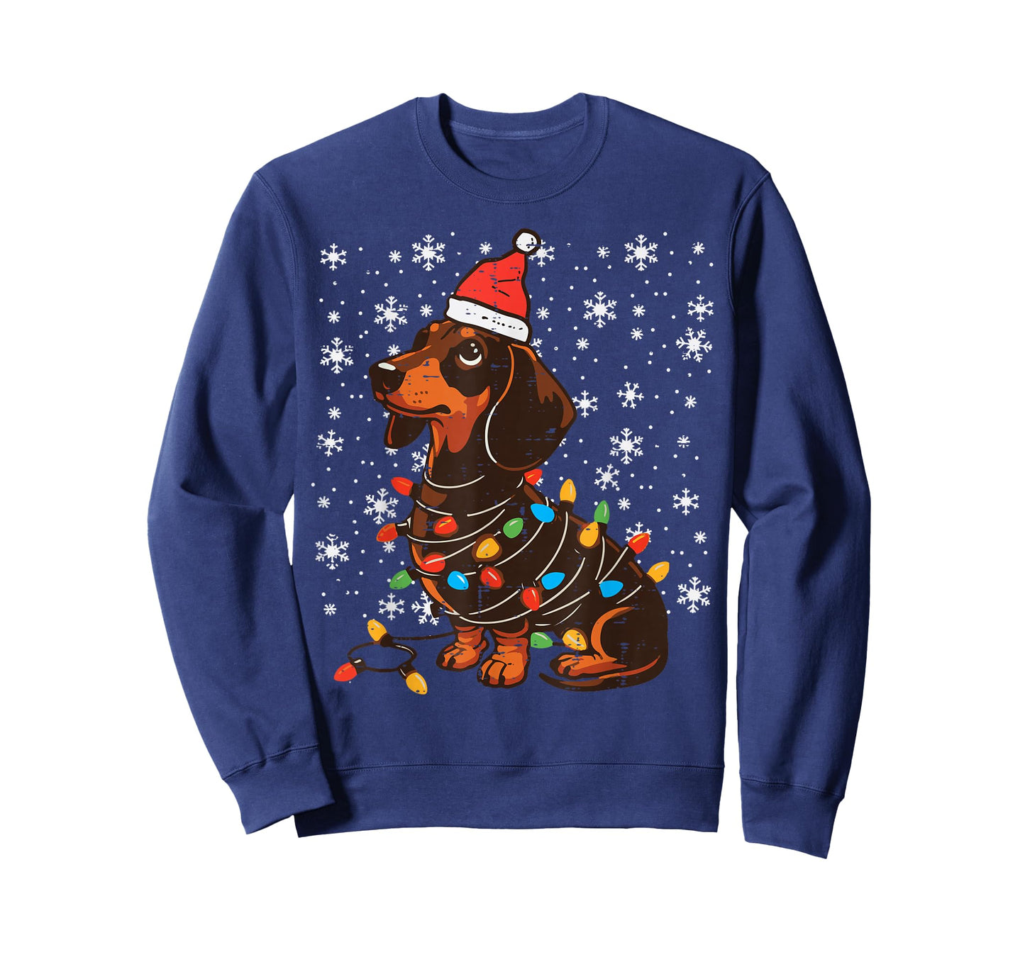 Christmas Dog Dachshund Santa Xmas Wiener Women Men Kids T-Shirt