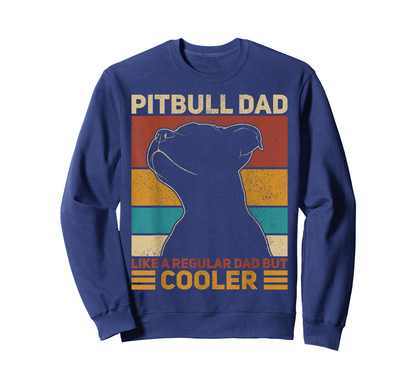 Pitbull Dad Like A Regular Dad But Cooler Pit Bull Owner Dog T-Shirt for Men