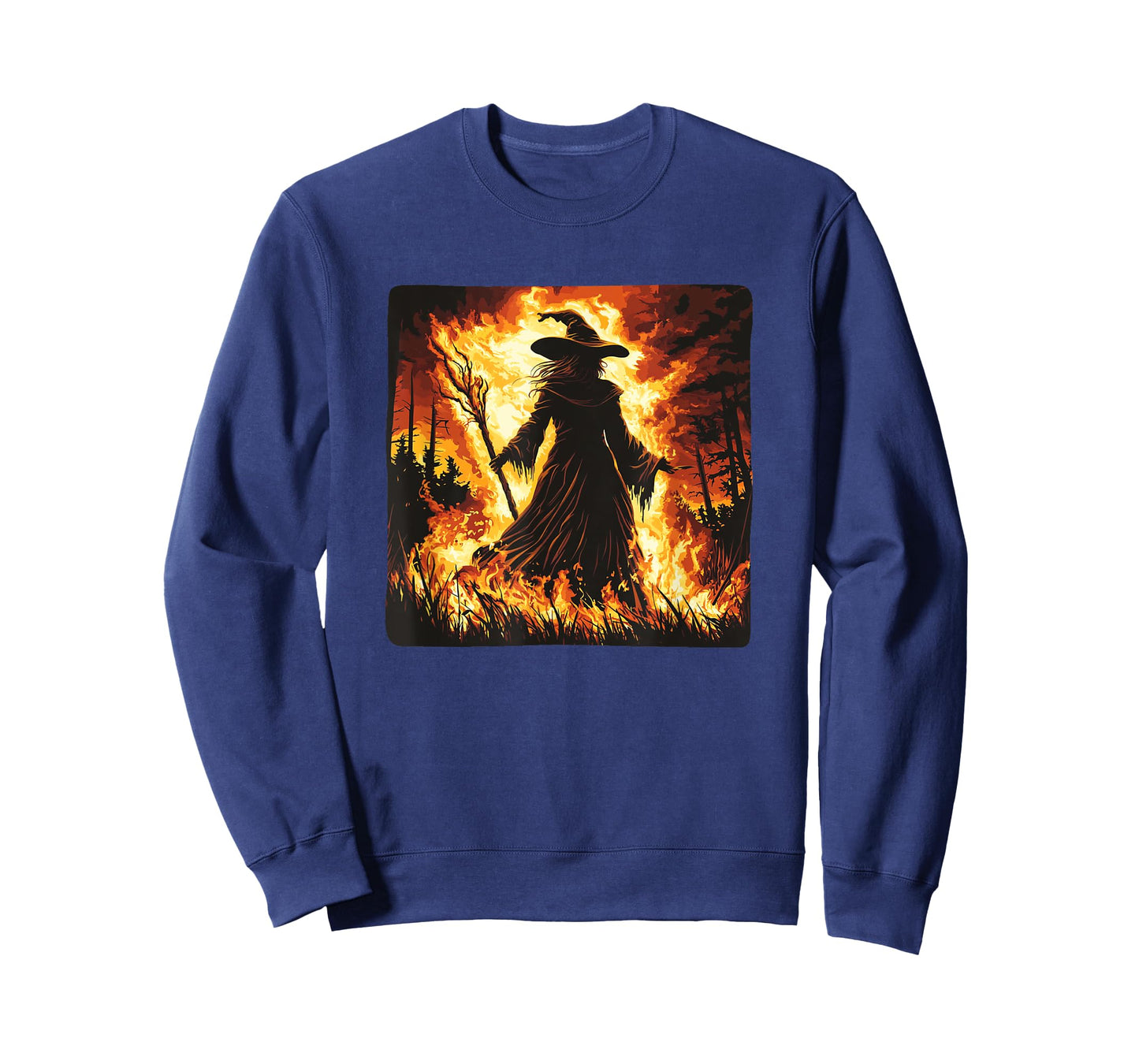 Mystical Fires and a Witch’s Magic on Walpurgis Night T-Shirt
