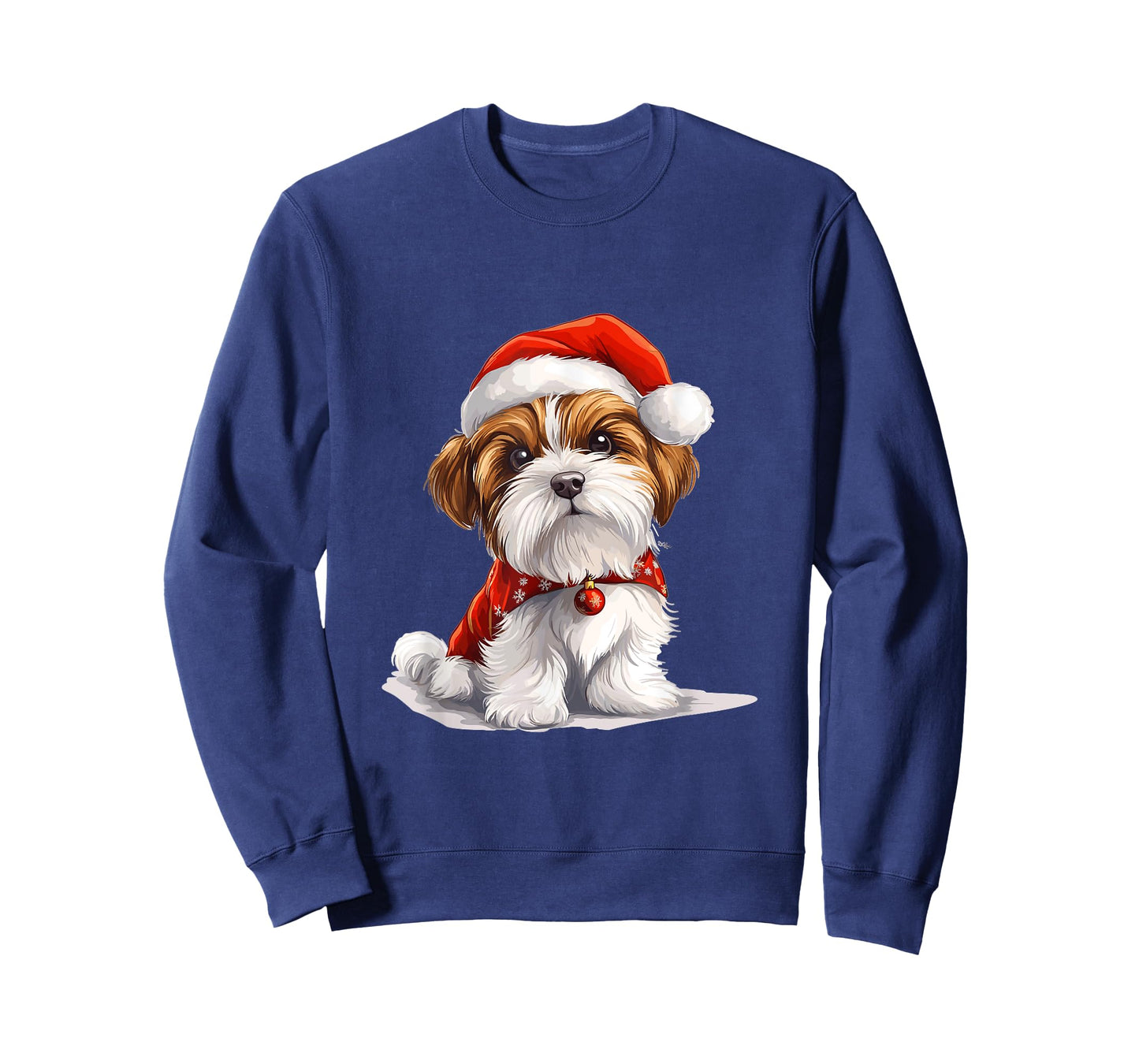 Cute Biewer Terrier Dog Christmas Merry X-mas Graphic T-Shirt