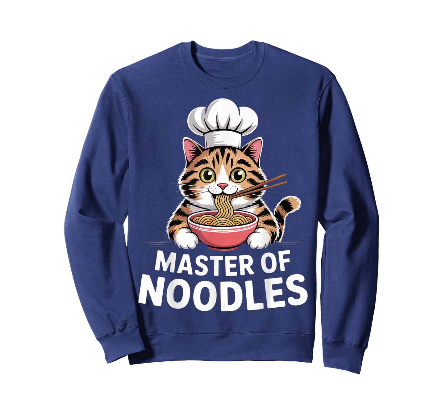 Master of Noodles Kawaii Ramen Chef Cat Cute T-Shirt