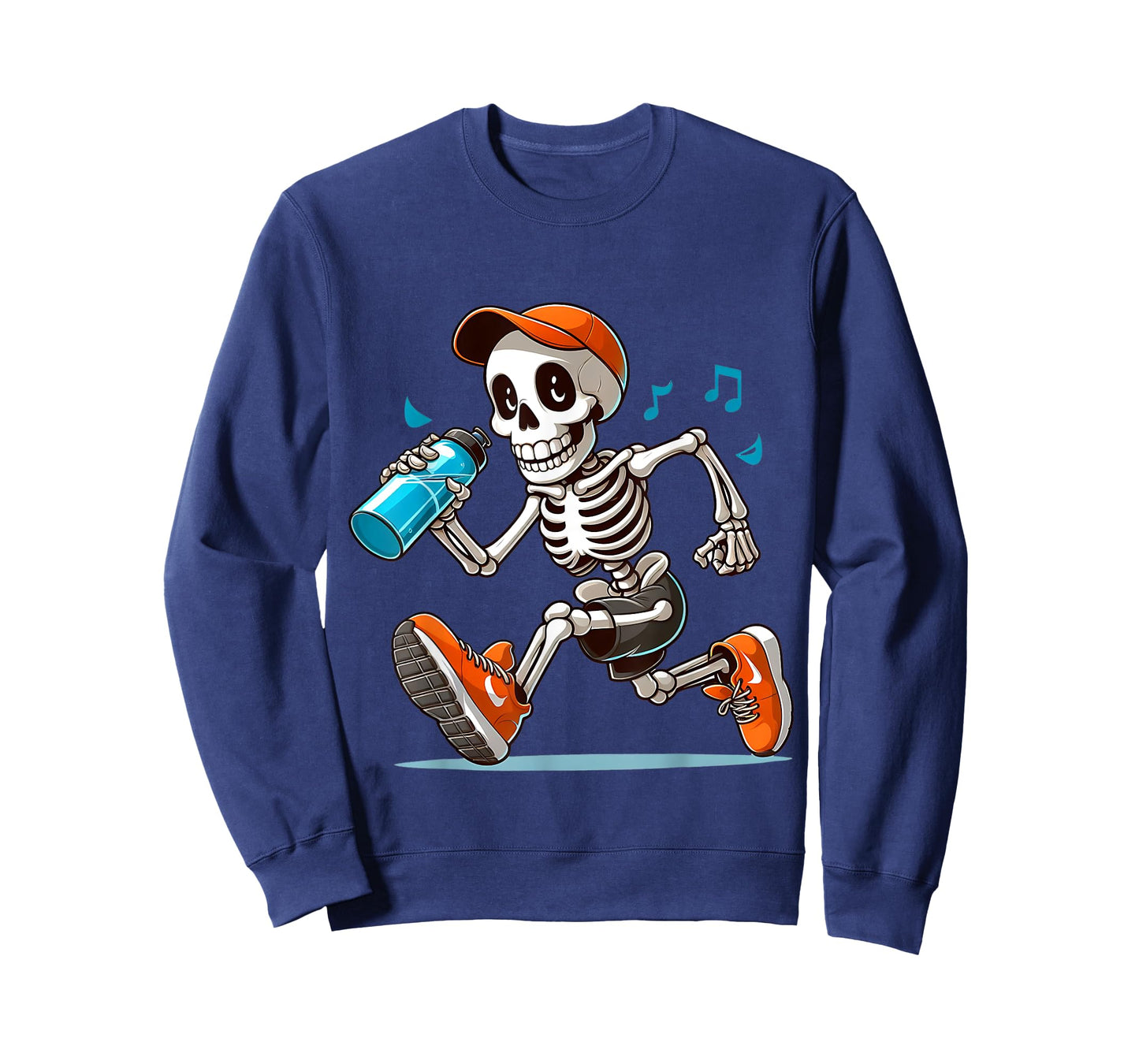 Running Skeleton Halloween Costume Spooky Runners Lover T-Shirt