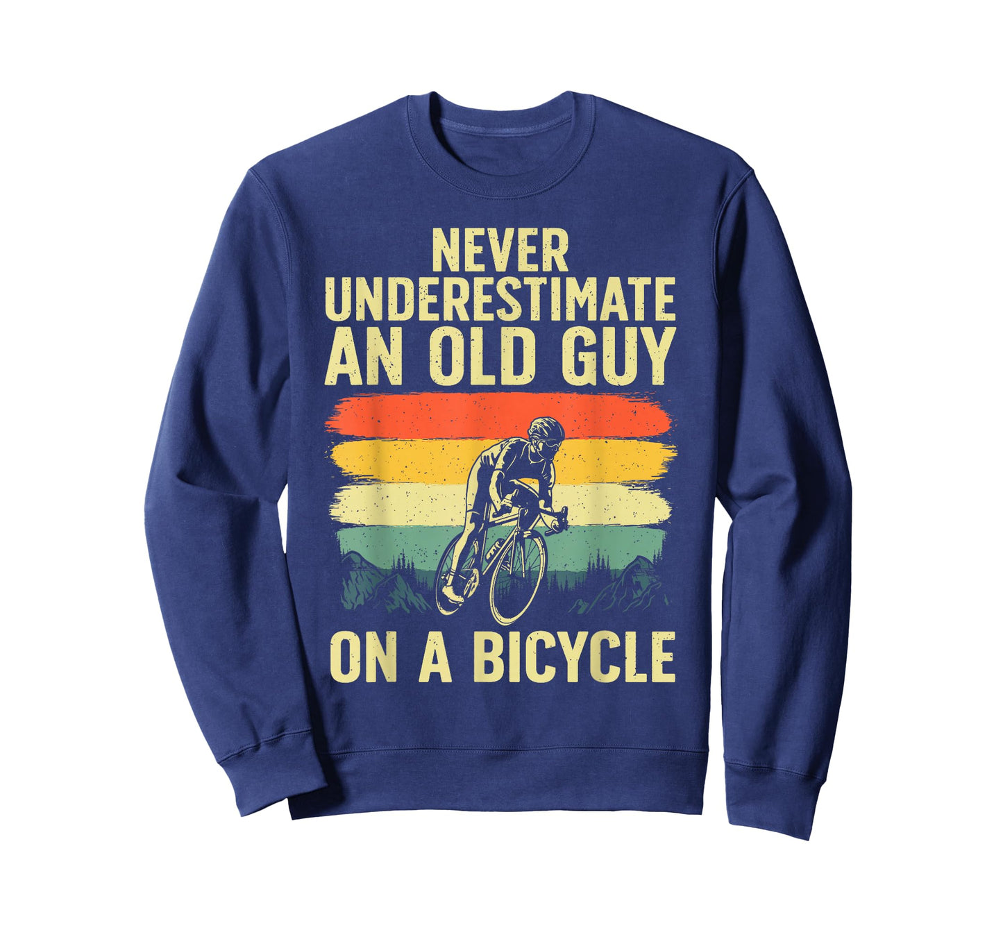 Cool Cycling Art for Men Grandpa Bicycle Riding Cycle Racing T-Shirt