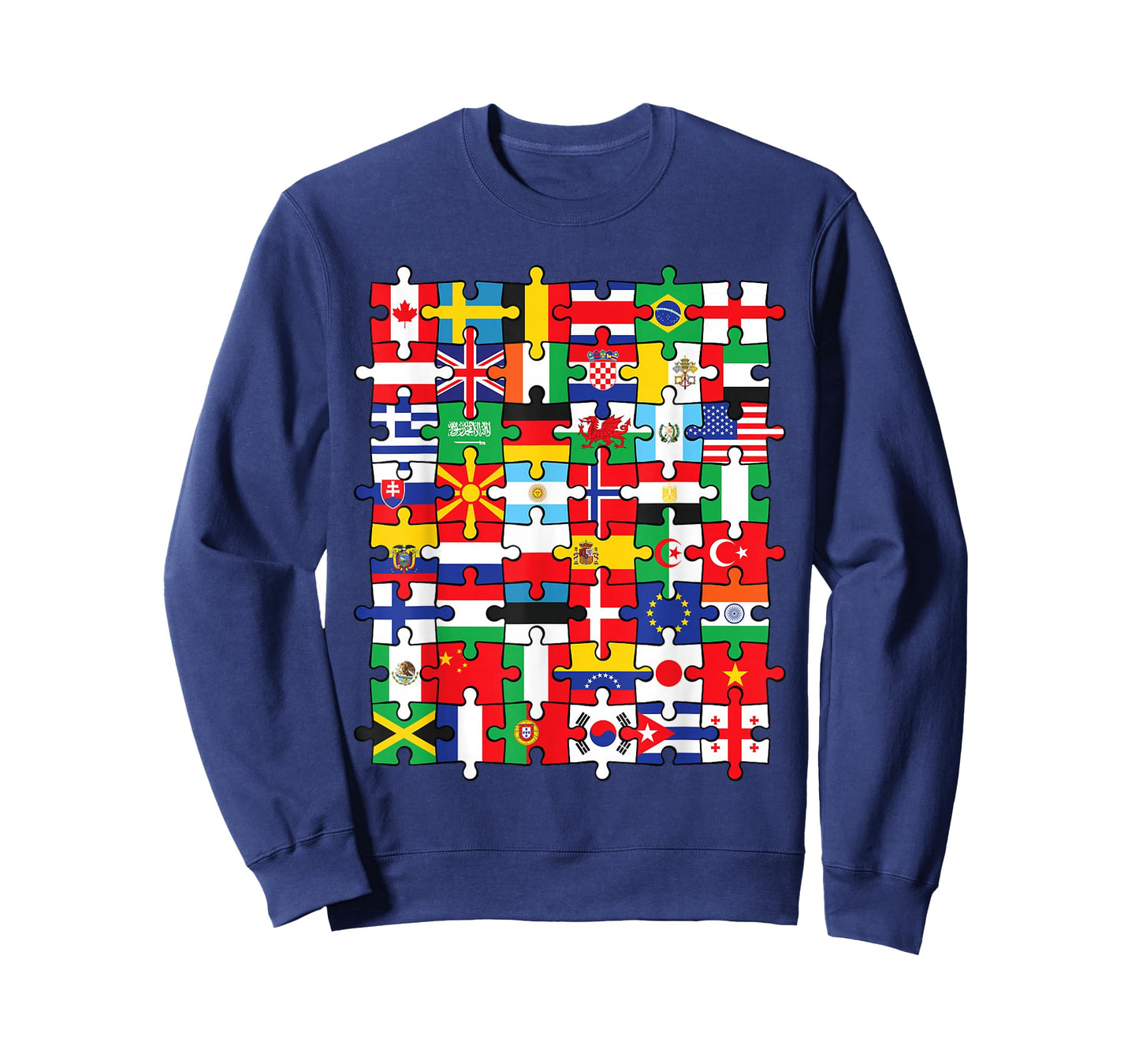 Flags of Countries of the World international flag puzzle T-Shirt