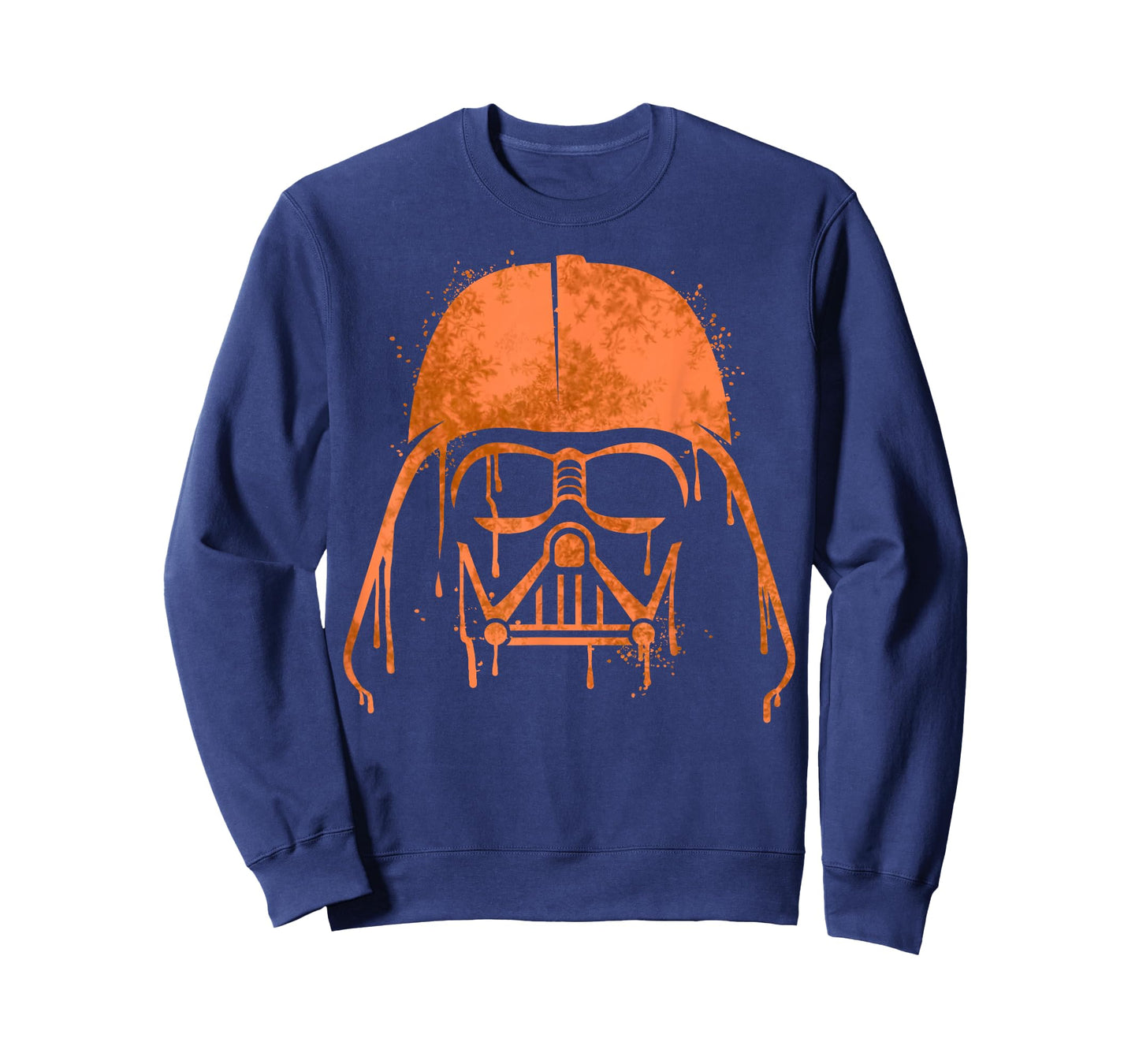 Star Wars Darth Vader Orange Helmet Drip Halloween T-Shirt