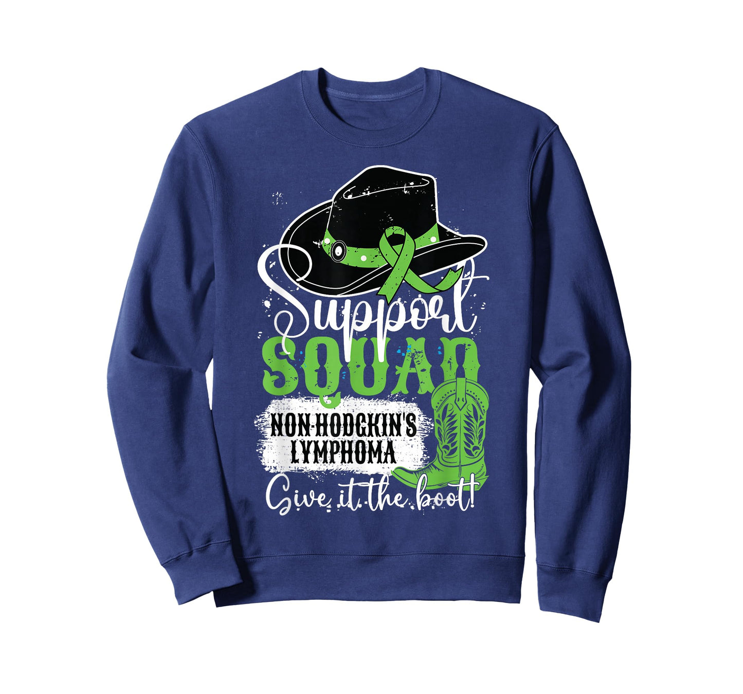 Non-Hodgkins Lymphoma Support Squad Give It The Cowgirl Boot T-Shirt