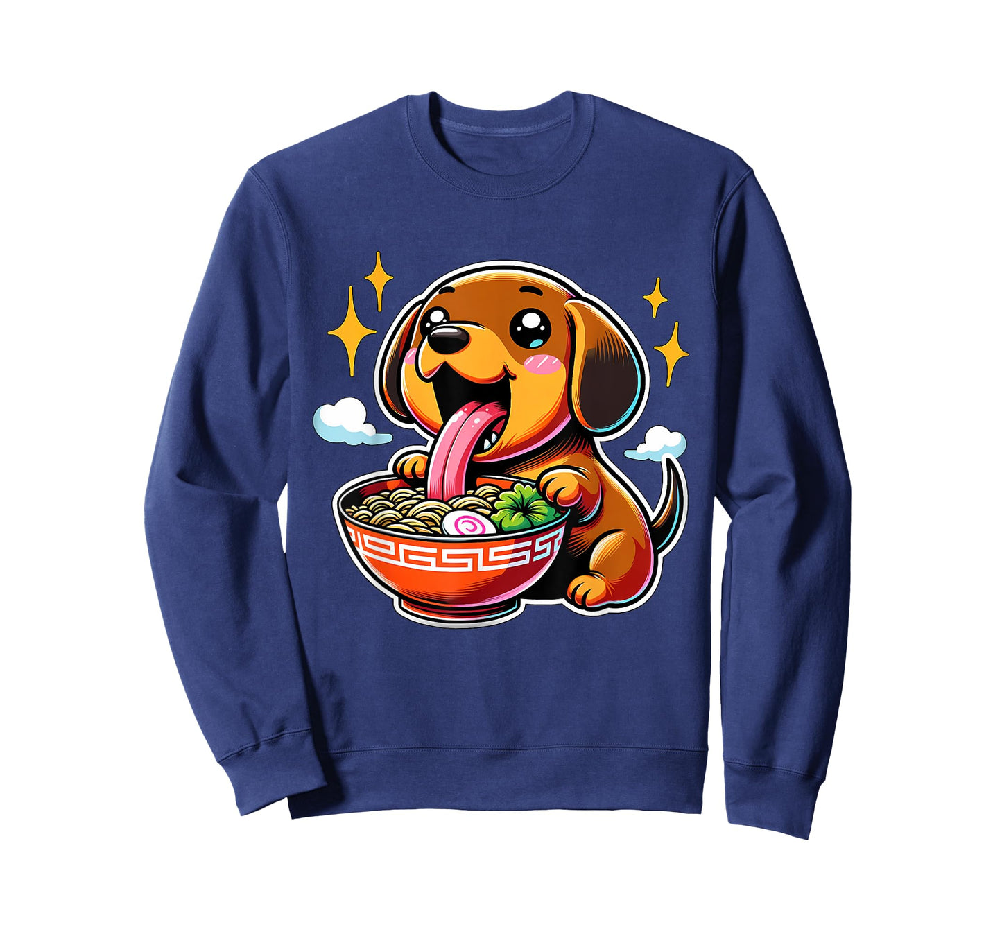 Kawaii Anime Dachshund Dog Ramen T-Shirt