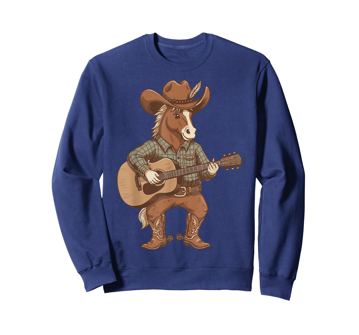 Boys Cowboy Horse Shirt Cowgirl Guitar Country Music Lover T-Shirt