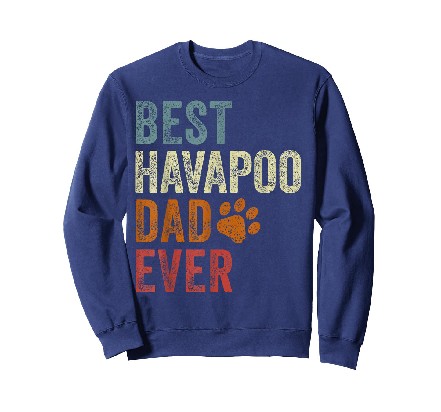 Retro Best Havapoo Dad Ever Havapoo Papa Father's Day T-Shirt