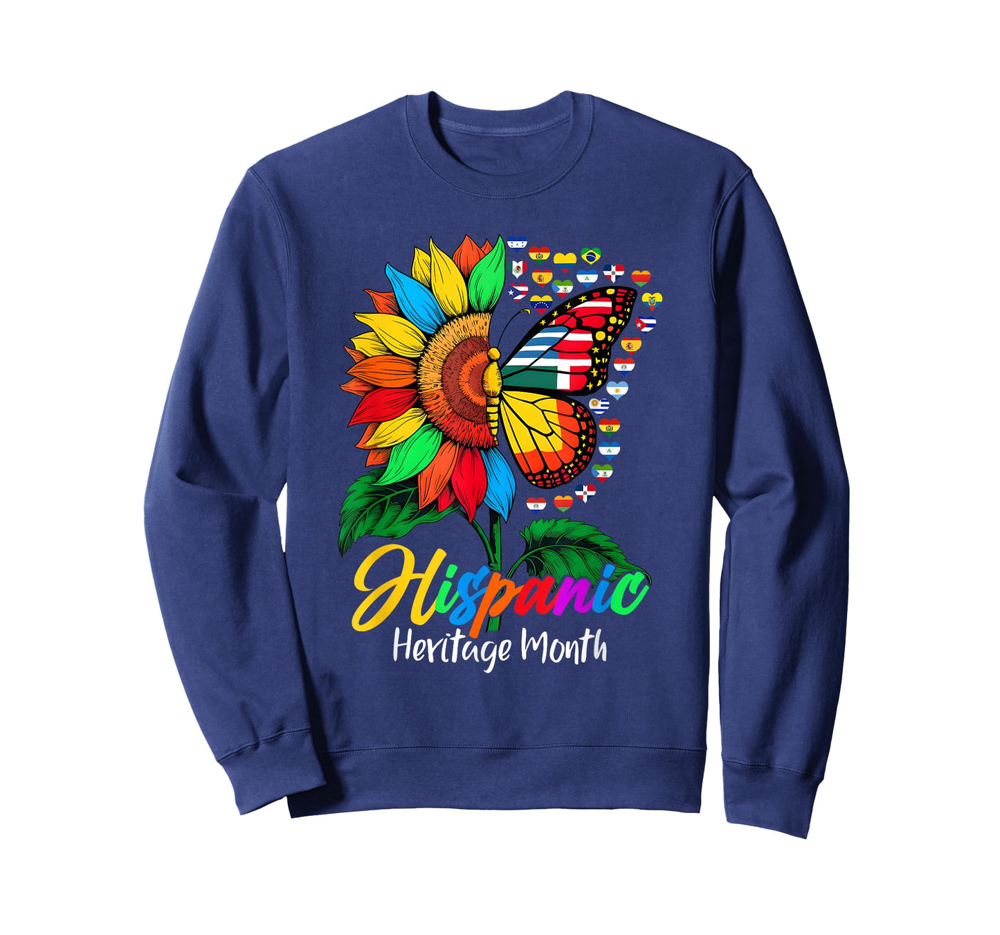 National Hispanic Heritage Month Sunflower All Countries T-Shirt