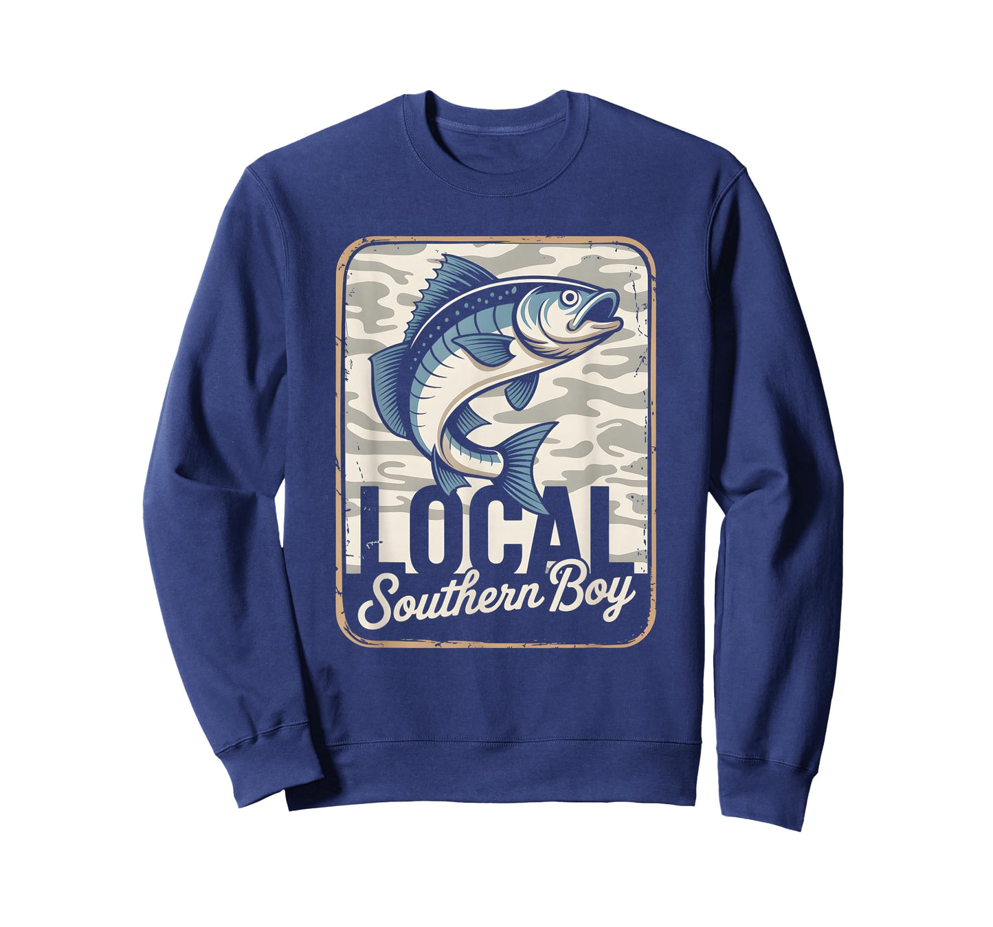 Local Southern Boy Fishing Camouflage Outdoors T-Shirt