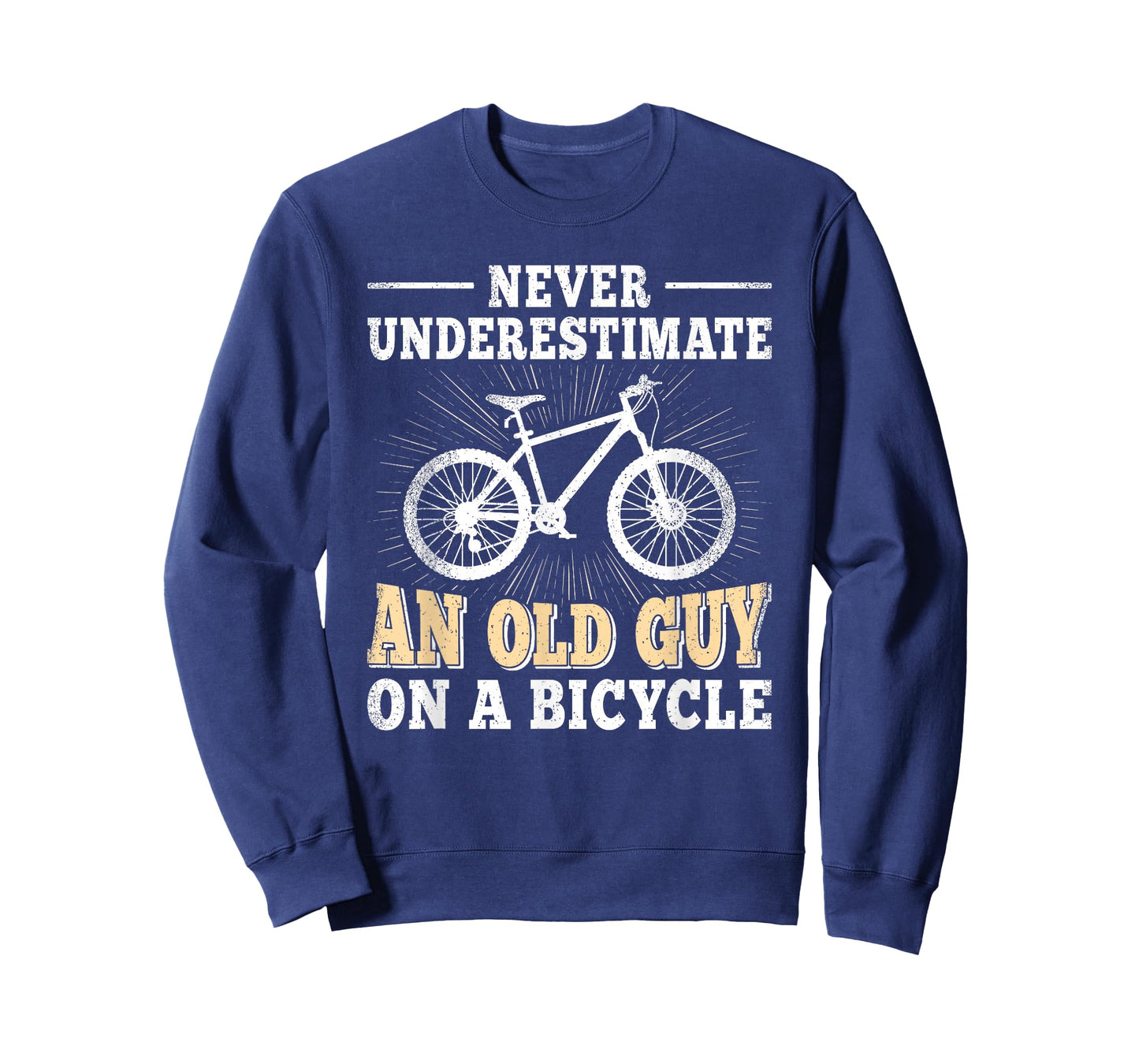 Never Underestimate An Old Guy On A Bicycle Cycling Men T-Shirt