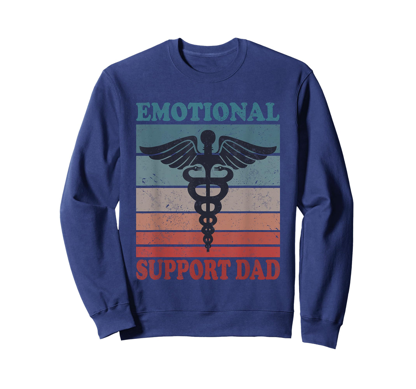 Vintage Emotional Support Dad Caring Dad Father T-Shirt